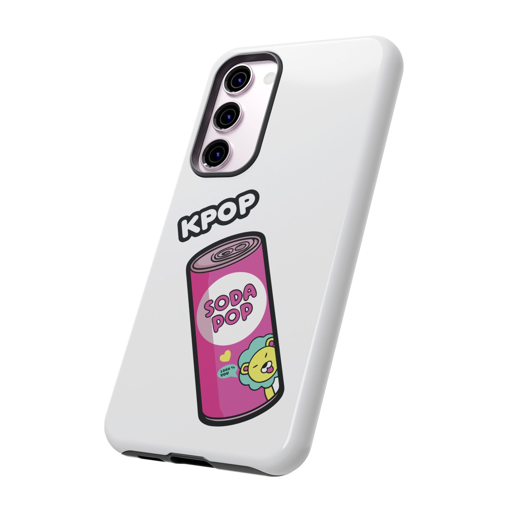 KPOP Style Soda Pop White Smartphone Tough Cases