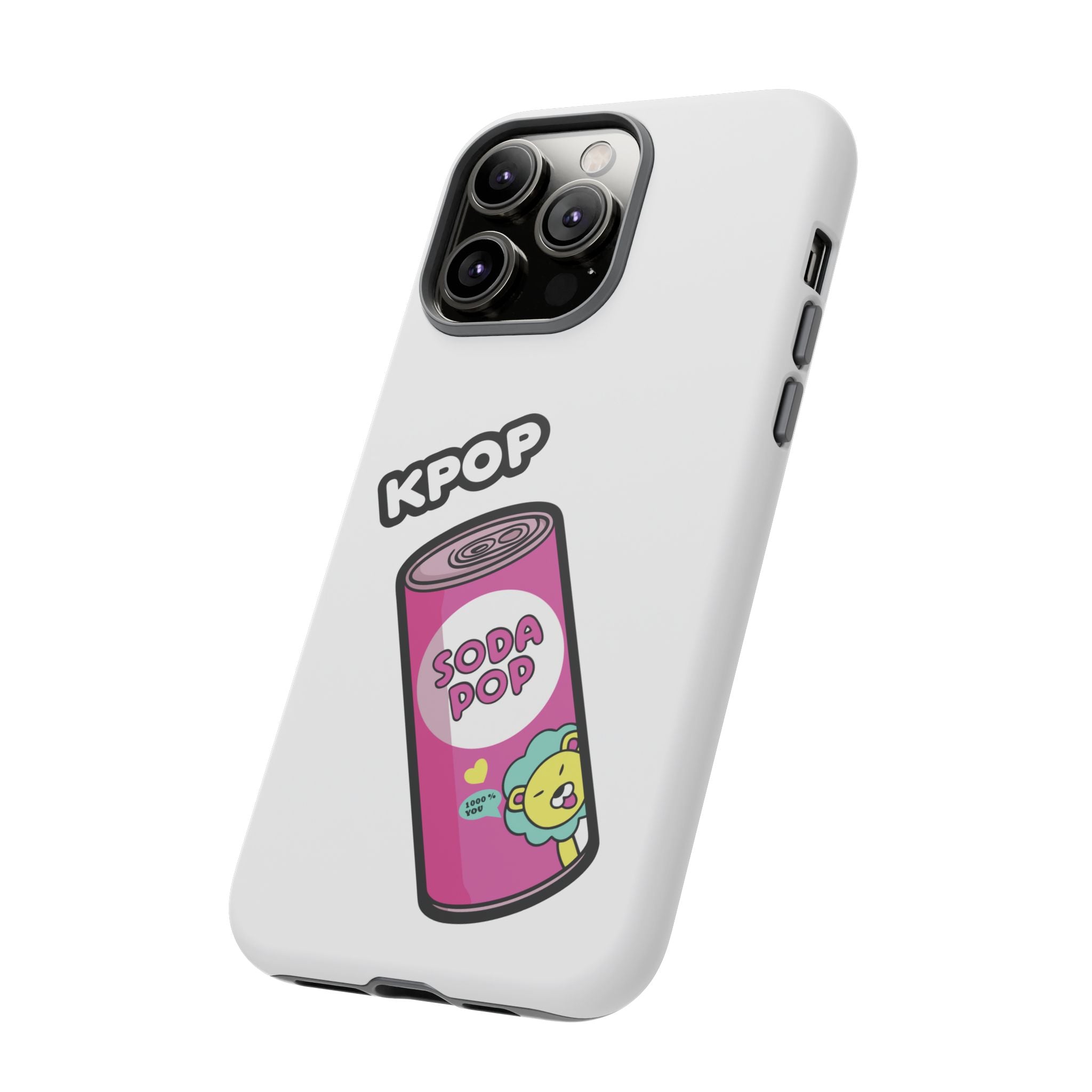 KPOP Style Soda Pop White Smartphone Tough Cases