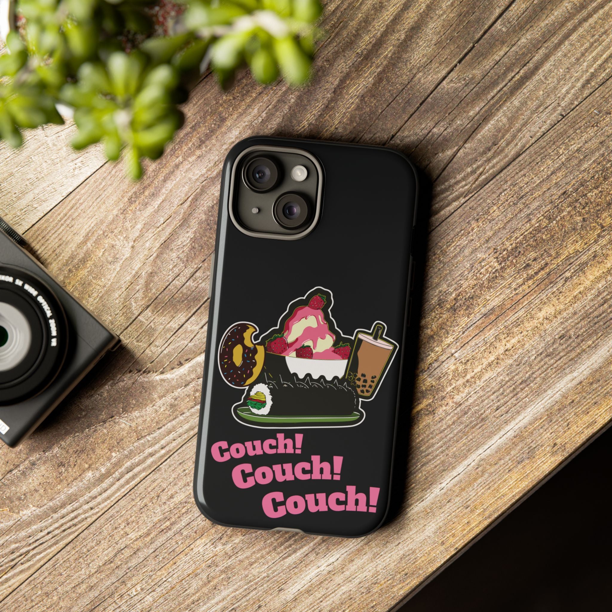KPOP Style Black Couch Couch Couch Smartphone Tough Cases