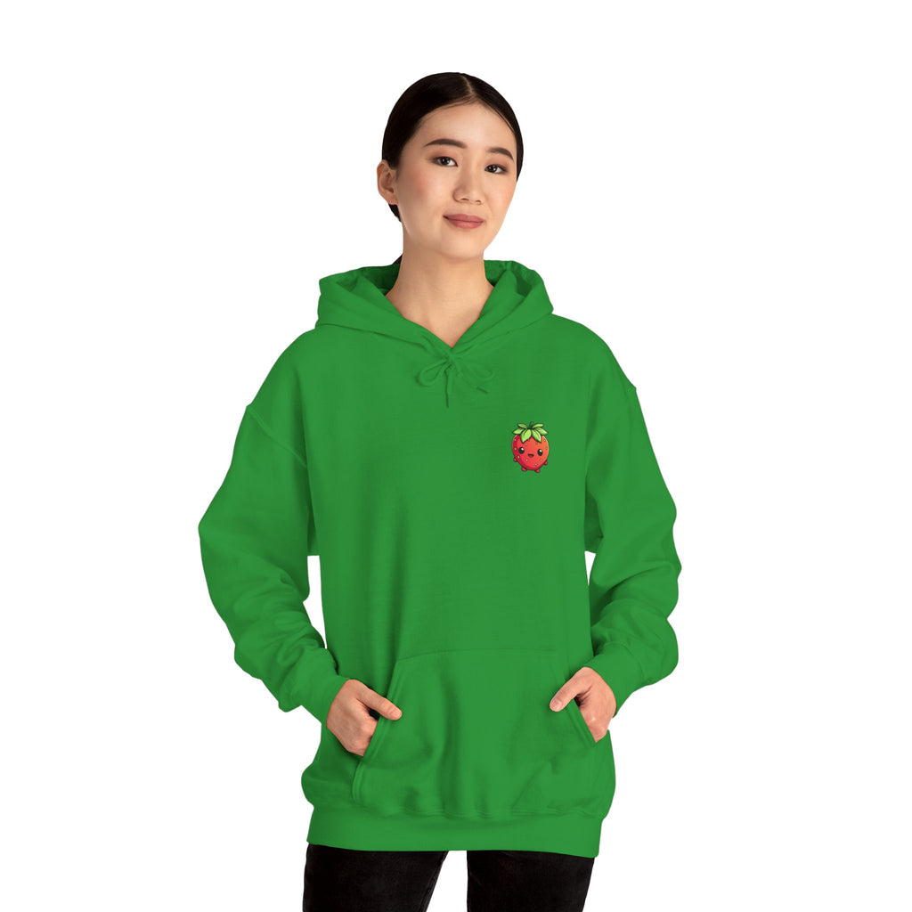 Strawberry / Erdbeer Minimampf Style Unisex Heavy Blend™ Hooded Sweatshirt