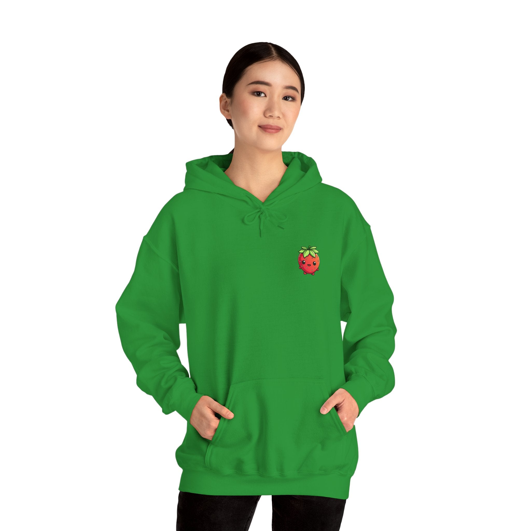 Strawberry / Erdbeer Minimampf Style Unisex Heavy Blend™ Hooded Sweatshirt