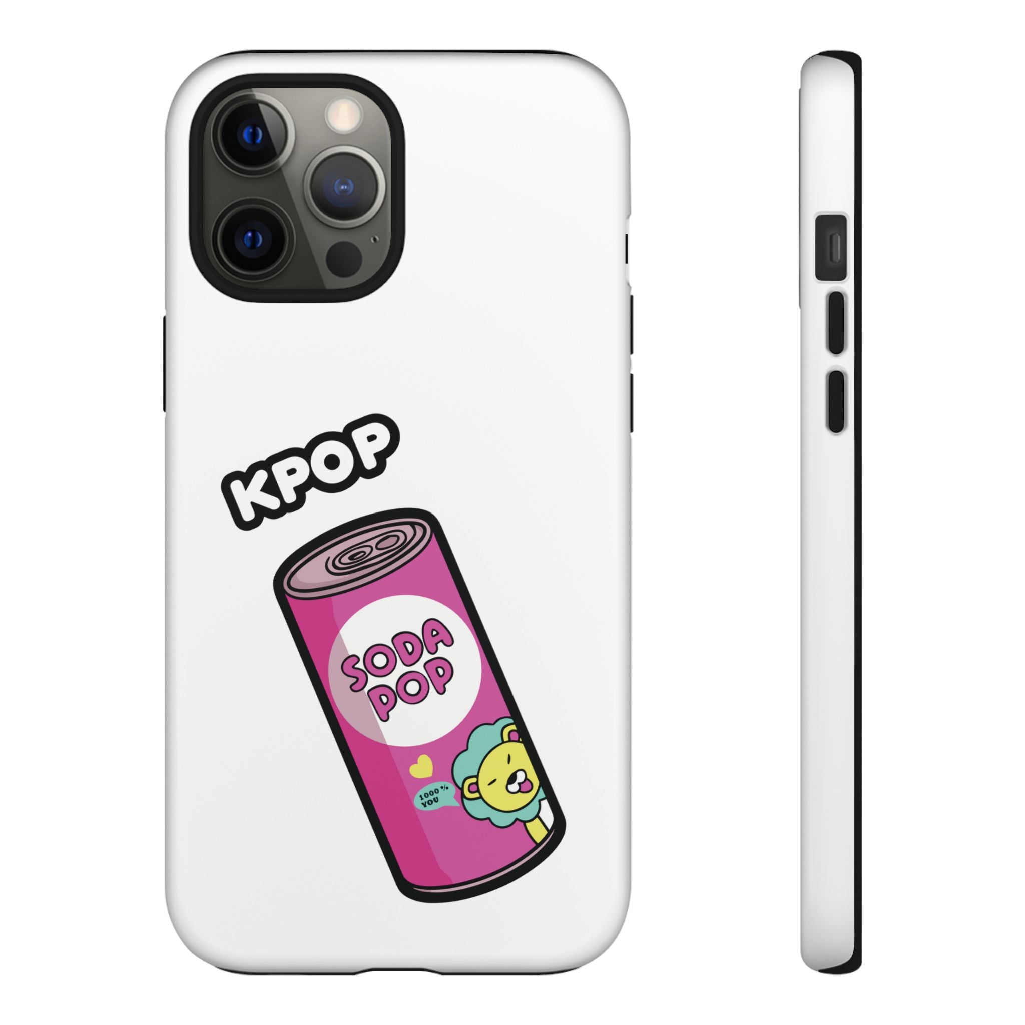 KPOP Style Soda Pop White Smartphone Tough Cases