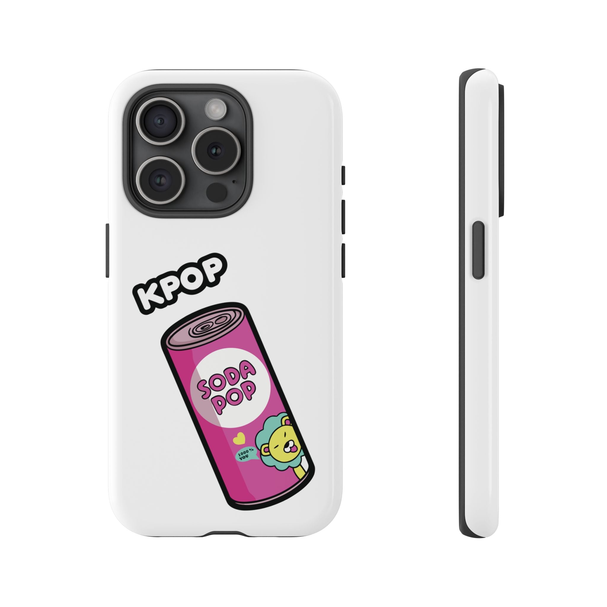 KPOP Style Soda Pop White Smartphone Tough Cases