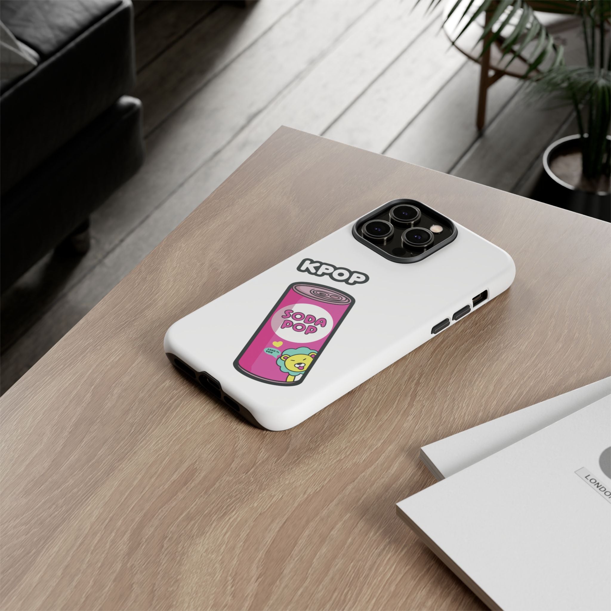 KPOP Style Soda Pop White Smartphone Tough Cases