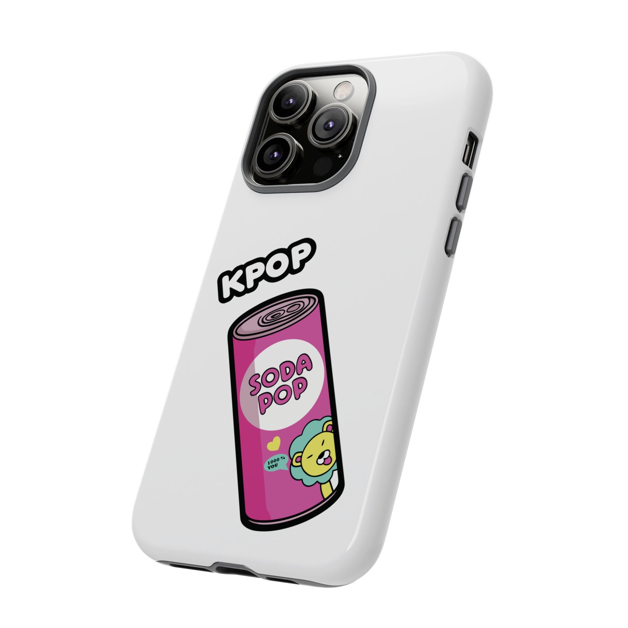 KPOP Style Soda Pop White Smartphone Tough Cases