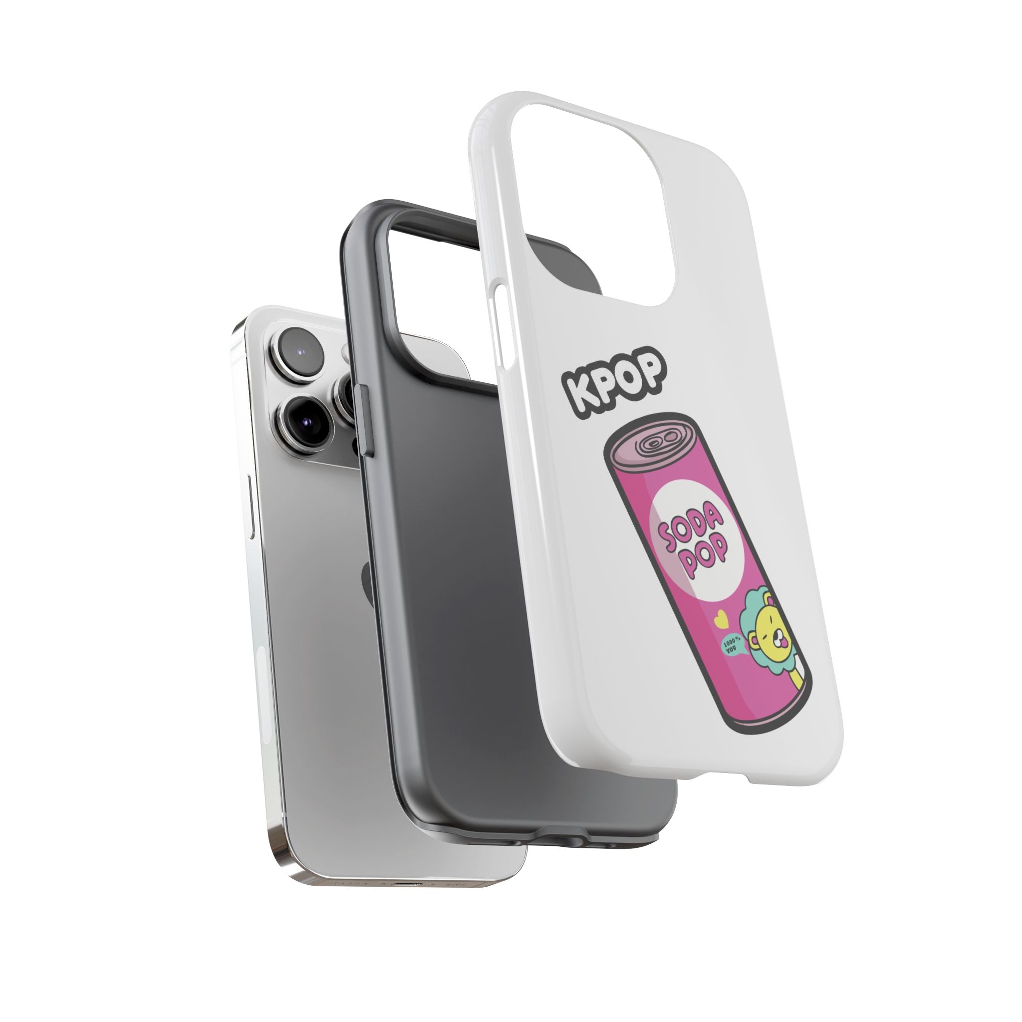 KPOP Style Soda Pop White Smartphone Tough Cases