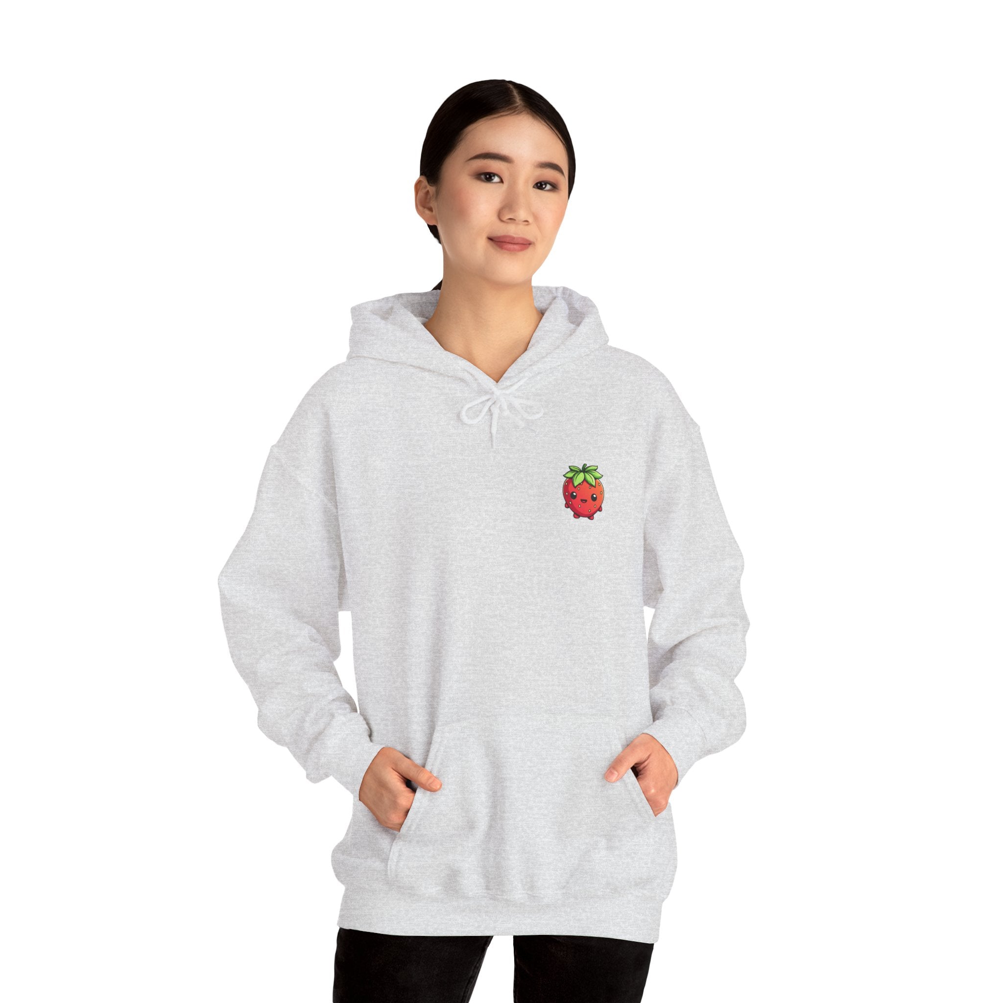 Strawberry / Erdbeer Minimampf Style Unisex Heavy Blend™ Hooded Sweatshirt