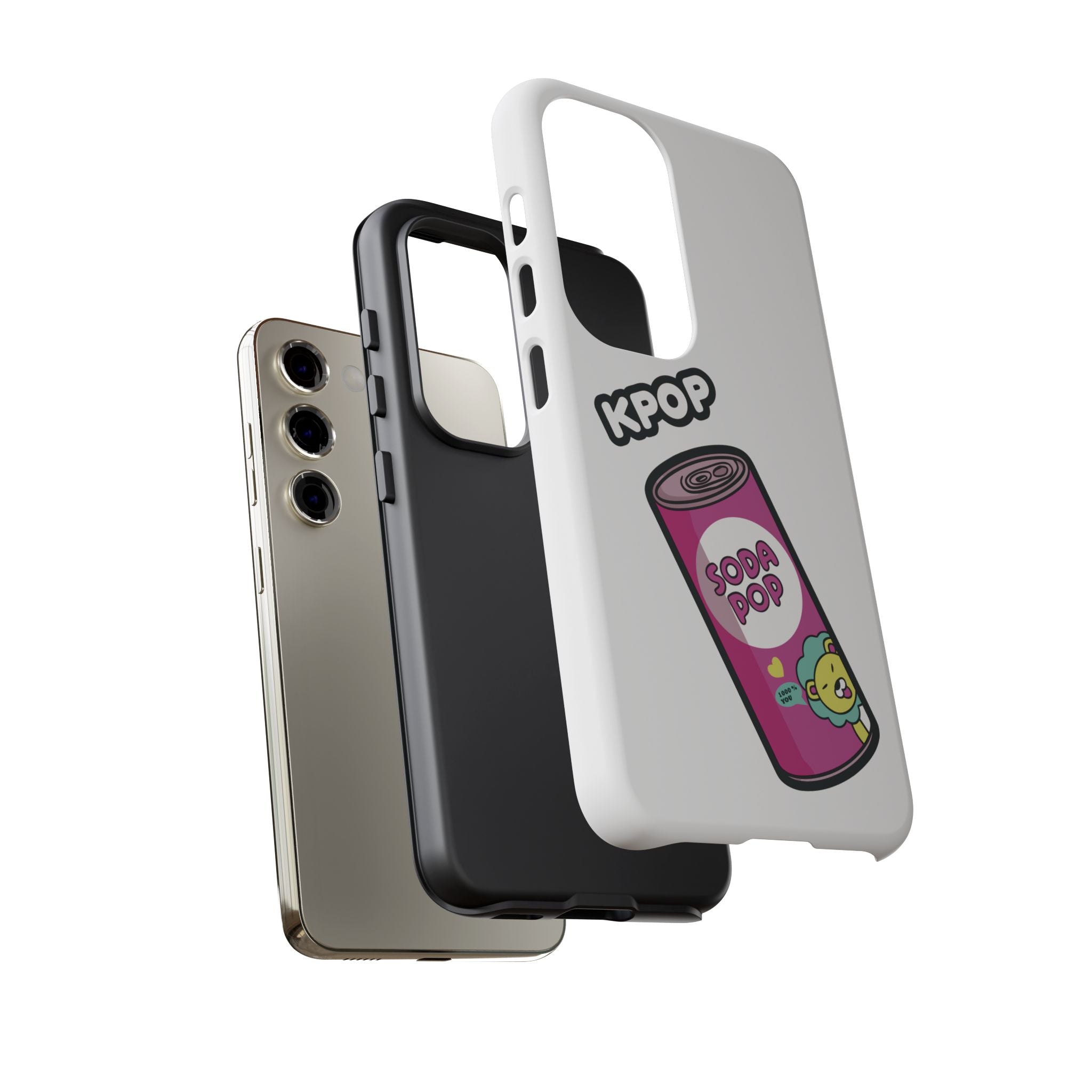 KPOP Style Soda Pop White Smartphone Tough Cases