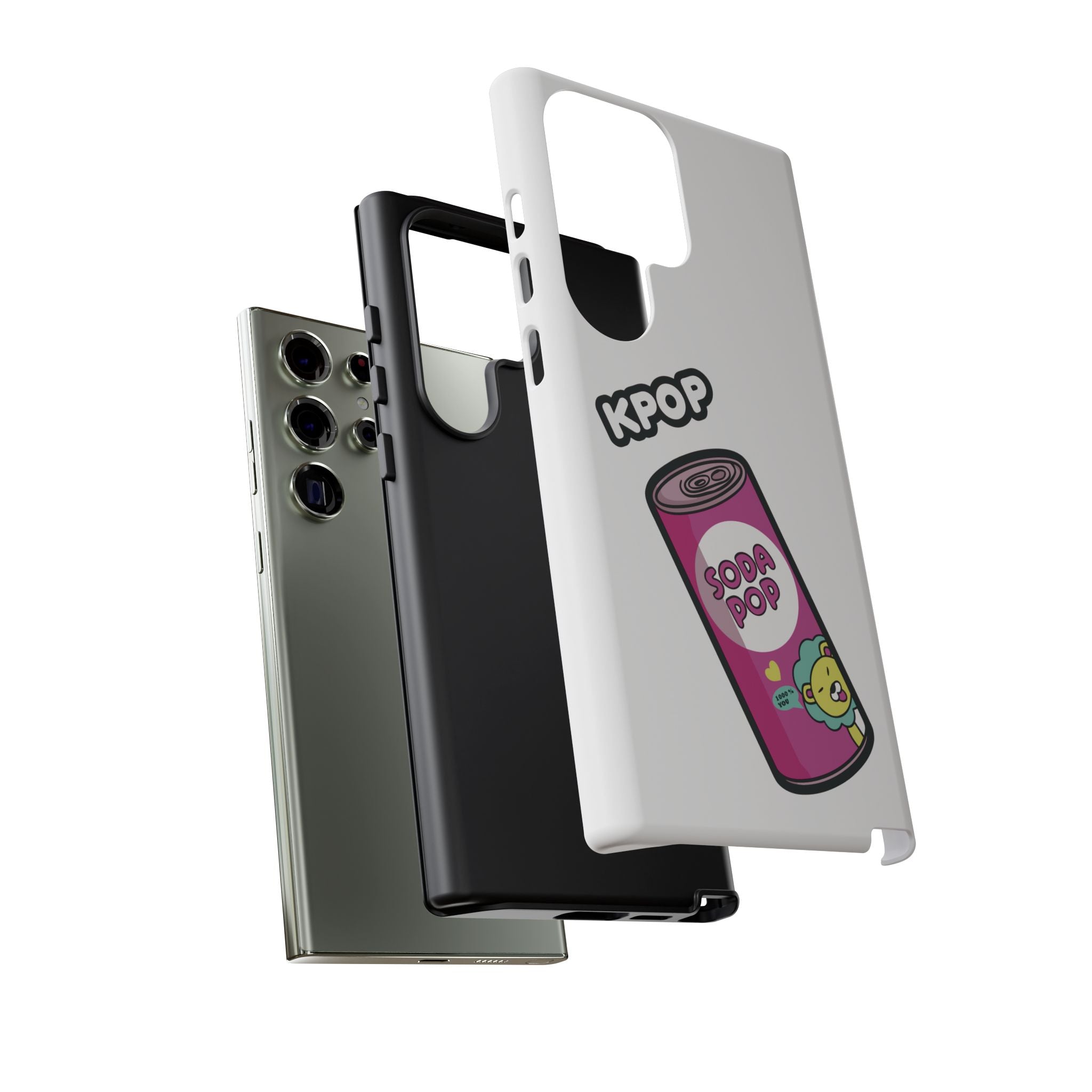 KPOP Style Soda Pop White Smartphone Tough Cases