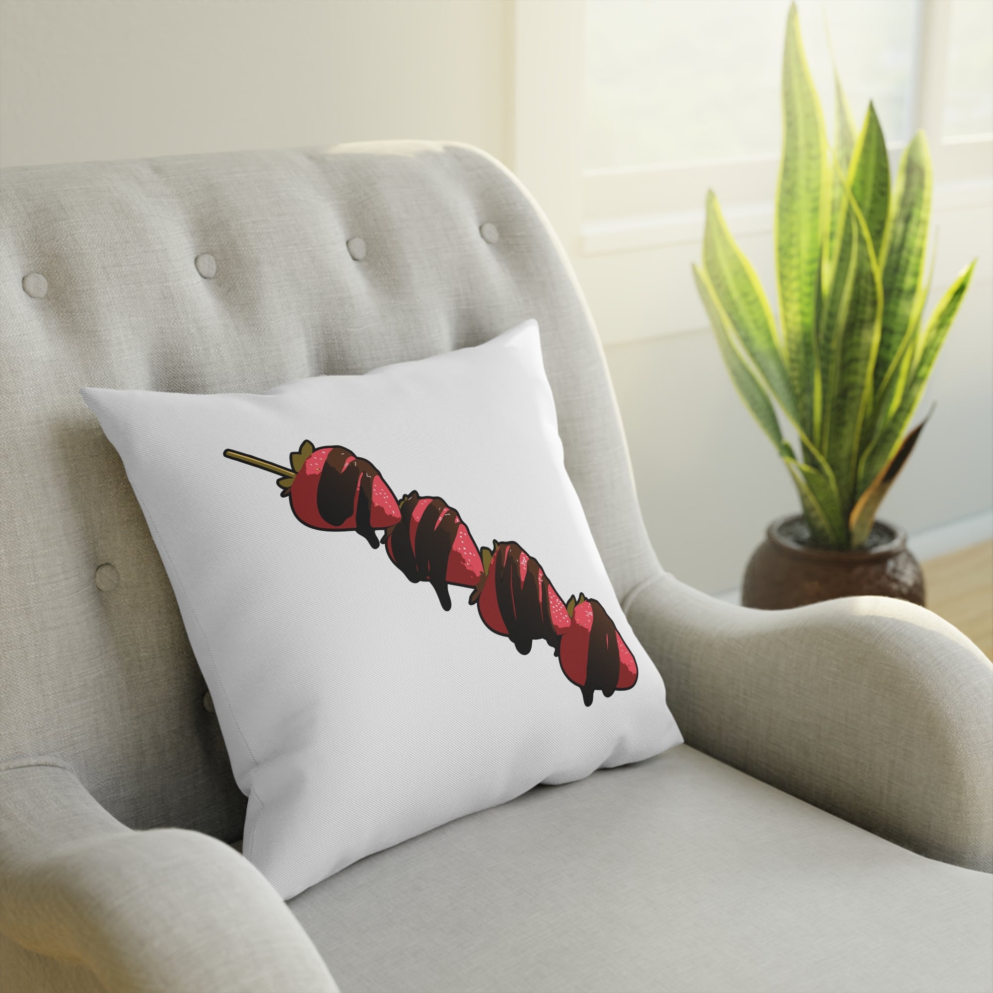Fruchtspieß / Fruit Skewer Style Cushion / Kissen