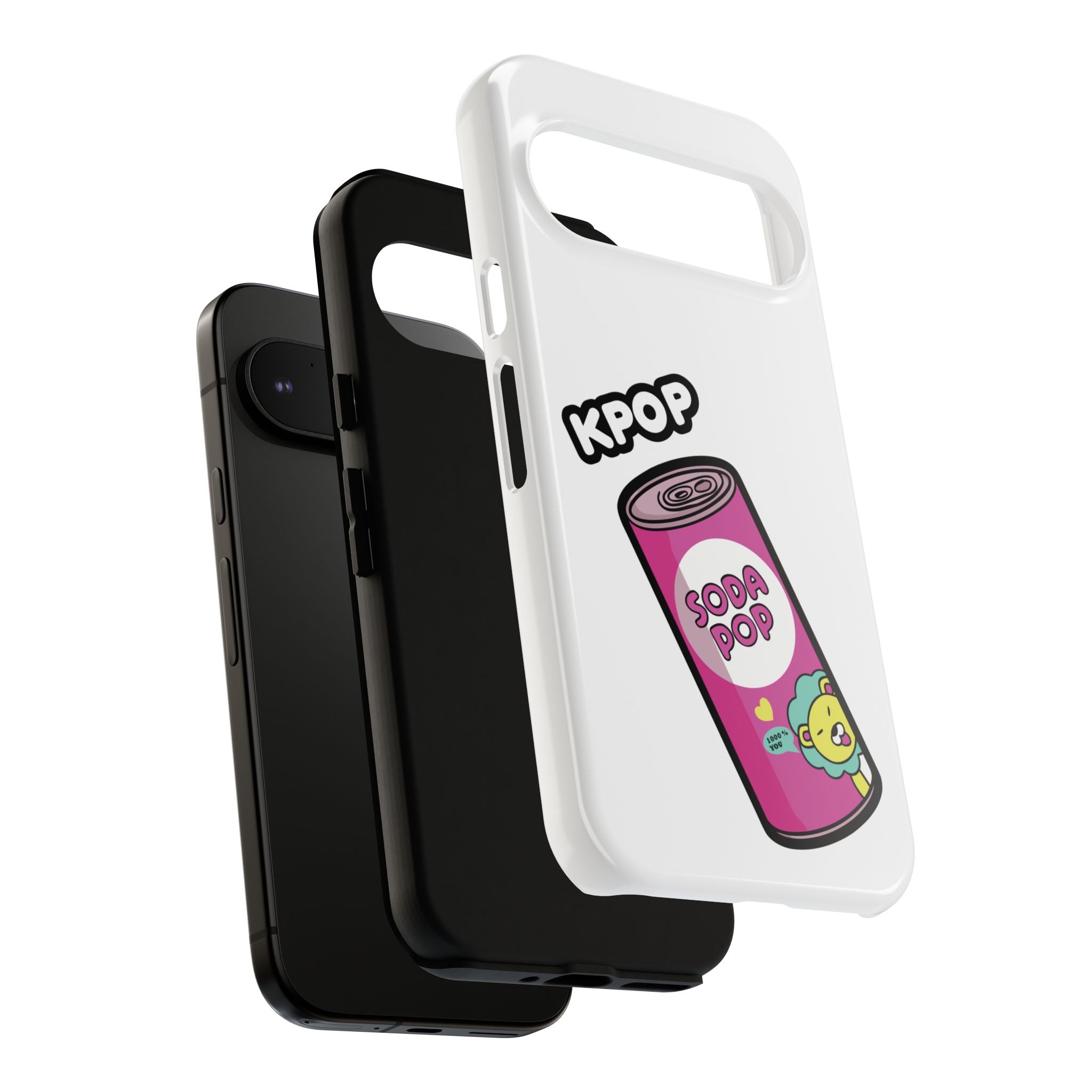 KPOP Style Soda Pop White Smartphone Tough Cases