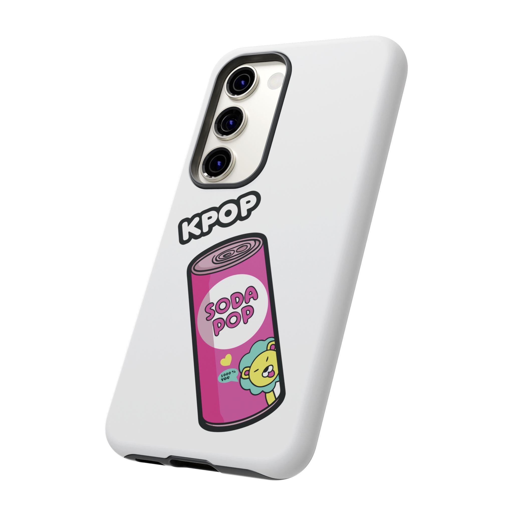 KPOP Style Soda Pop White Smartphone Tough Cases