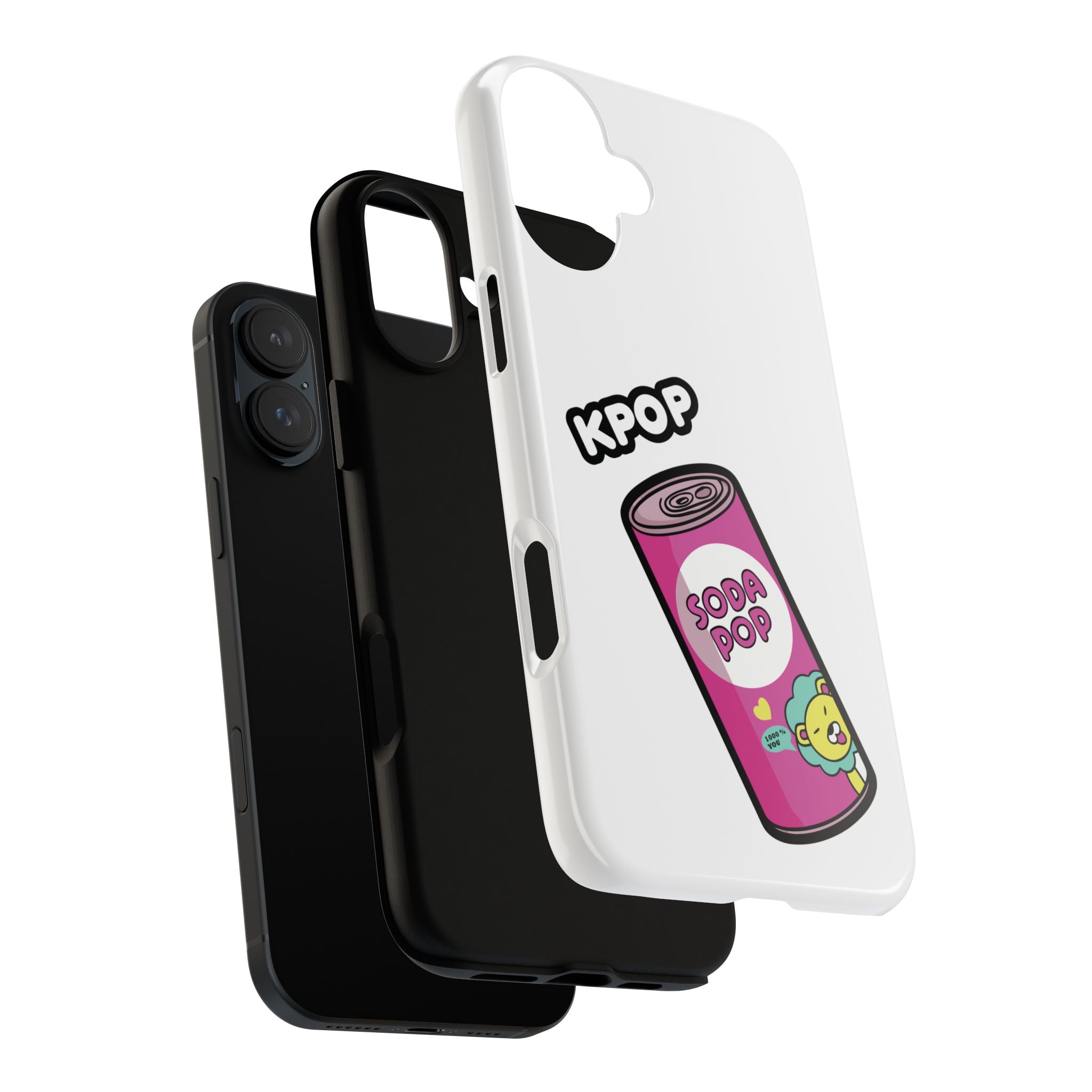 KPOP Style Soda Pop White Smartphone Tough Cases