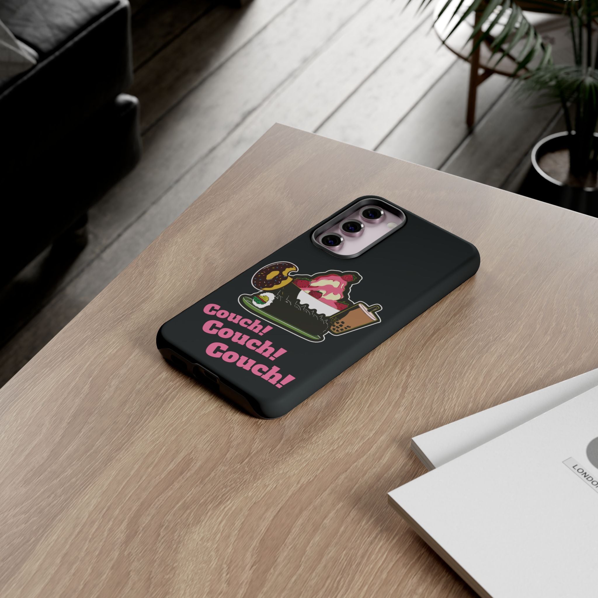 KPOP Style Black Couch Couch Couch Smartphone Tough Cases