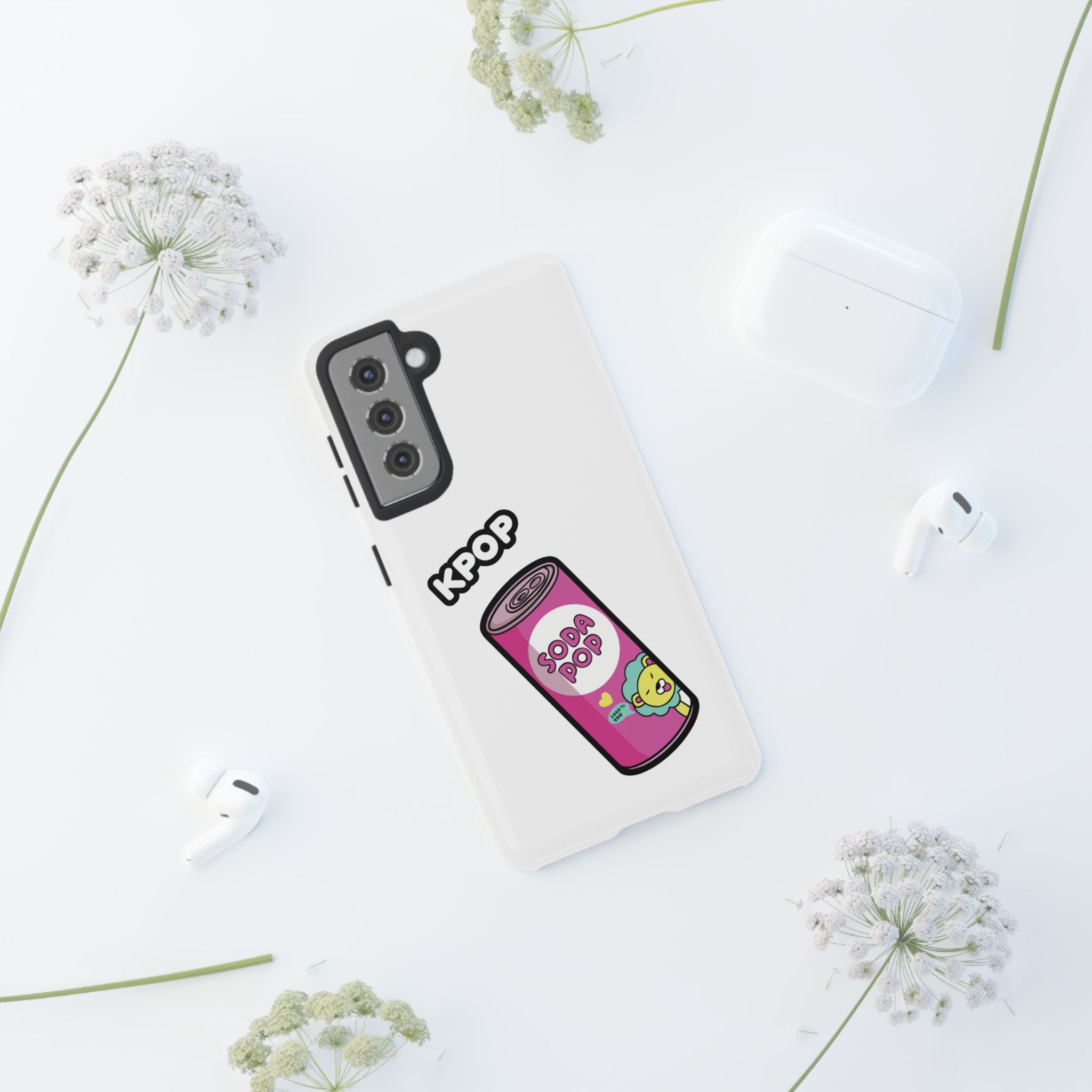 KPOP Style Soda Pop White Smartphone Tough Cases