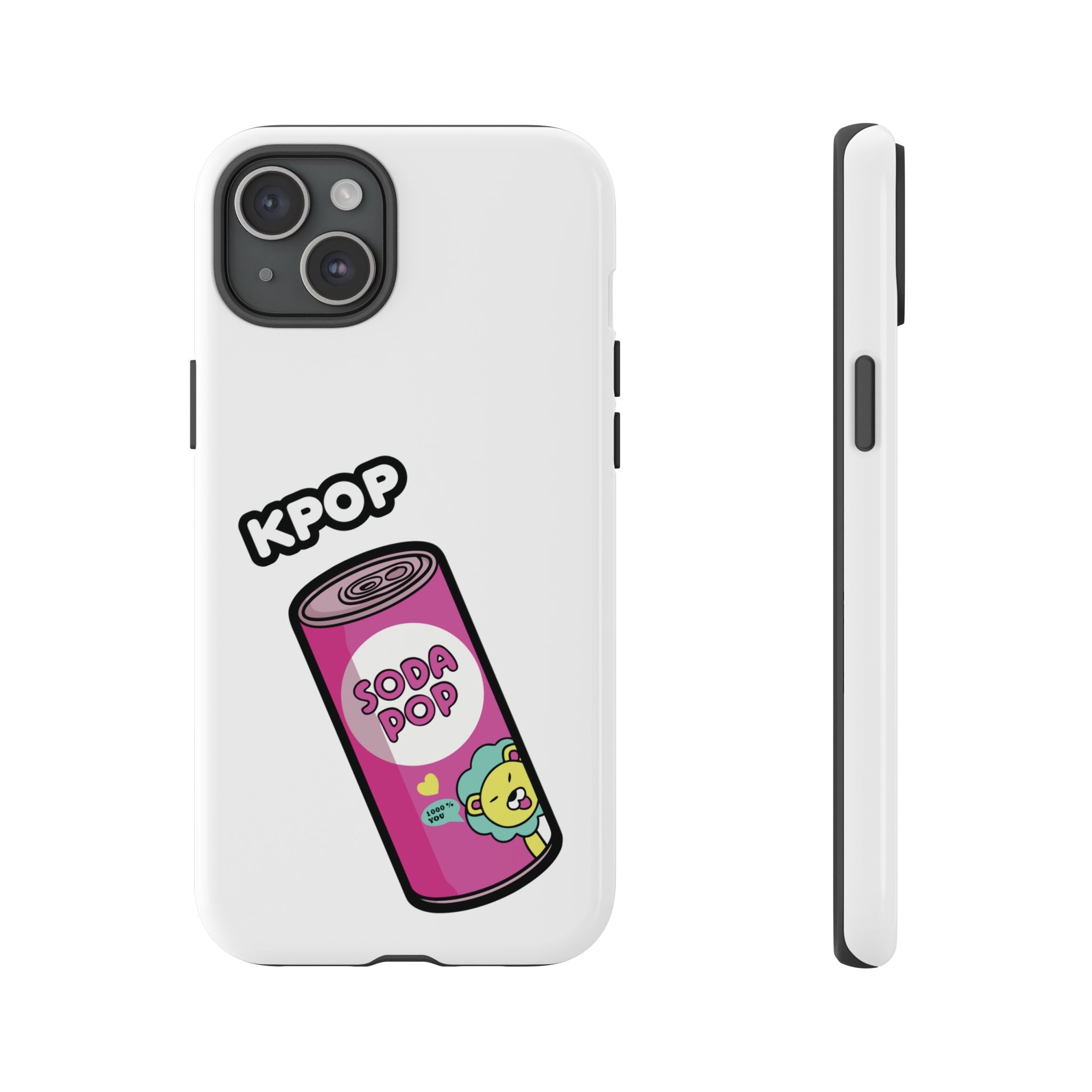 KPOP Style Soda Pop White Smartphone Tough Cases