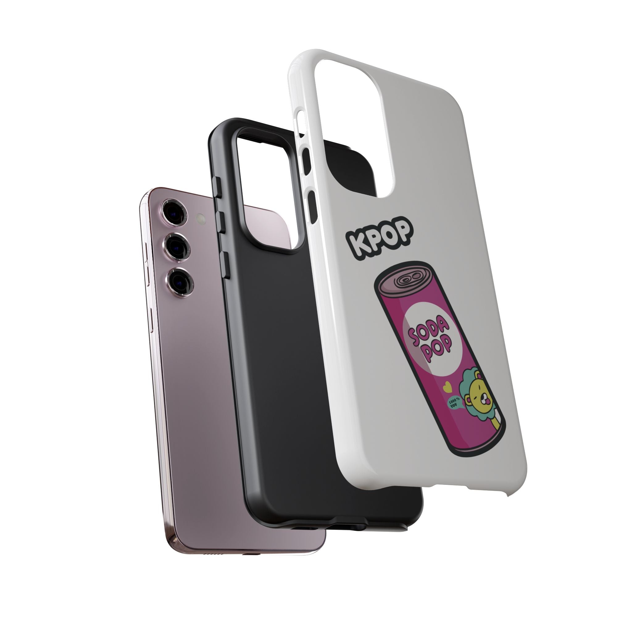 KPOP Style Soda Pop White Smartphone Tough Cases