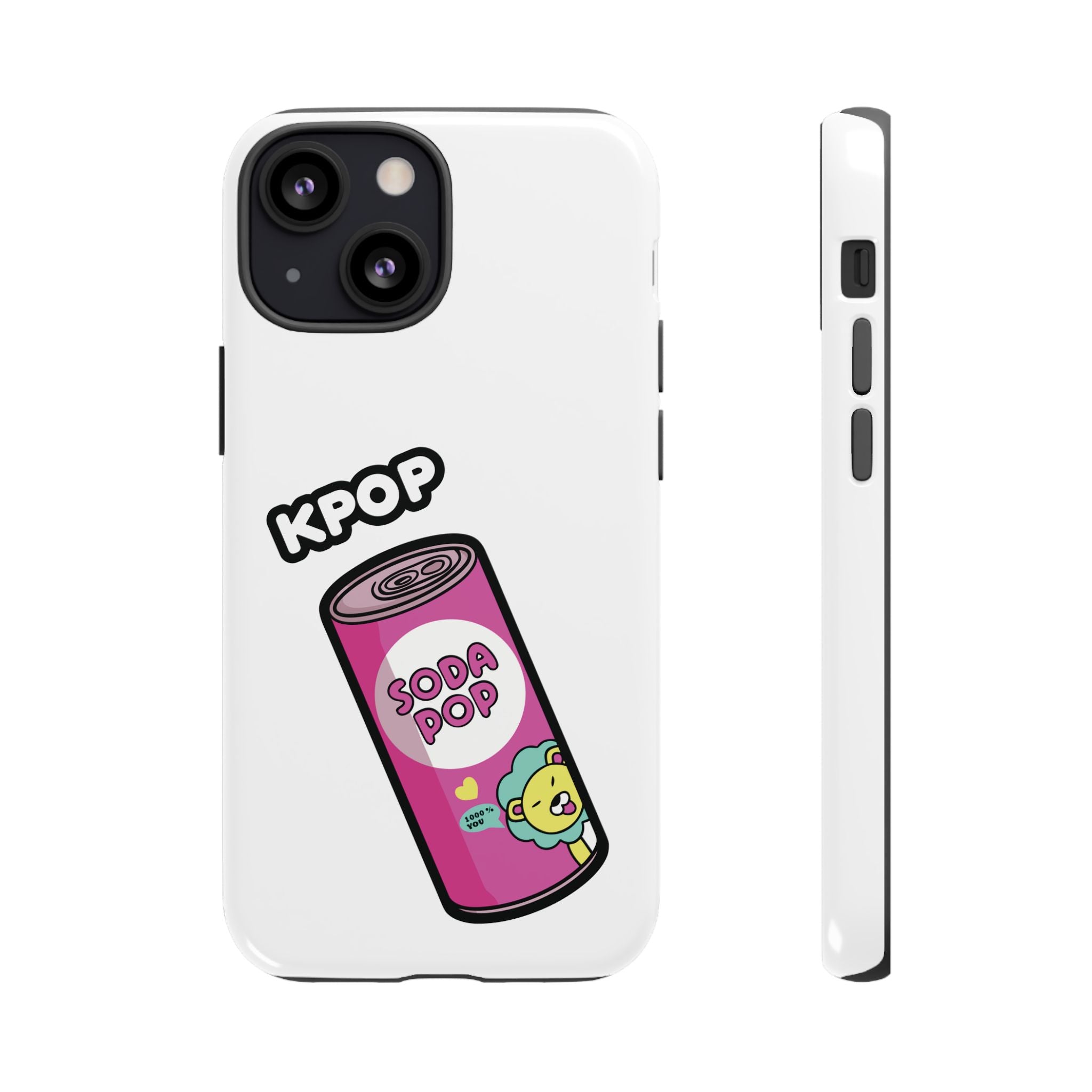 KPOP Style Soda Pop White Smartphone Tough Cases