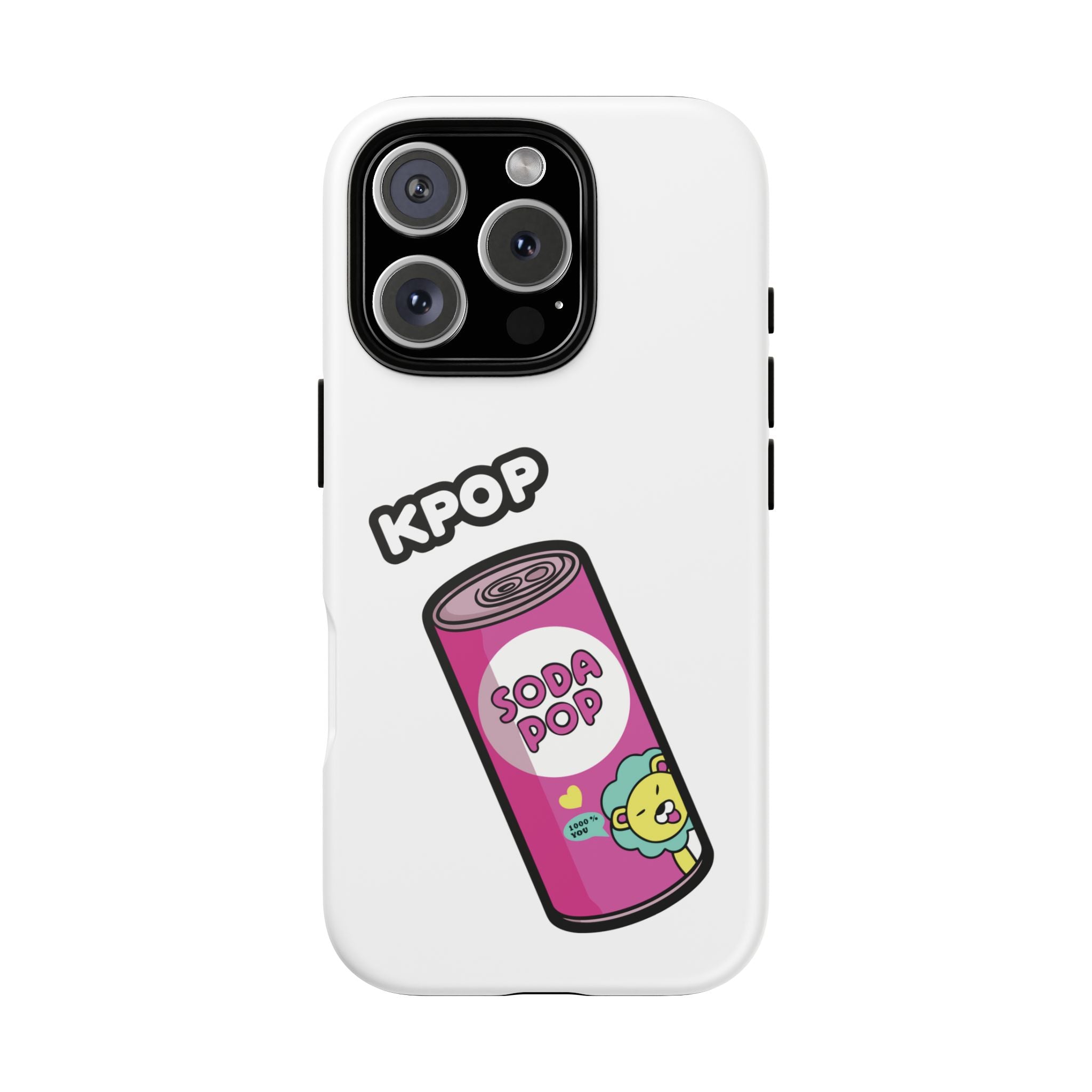 KPOP Style Soda Pop White Smartphone Tough Cases