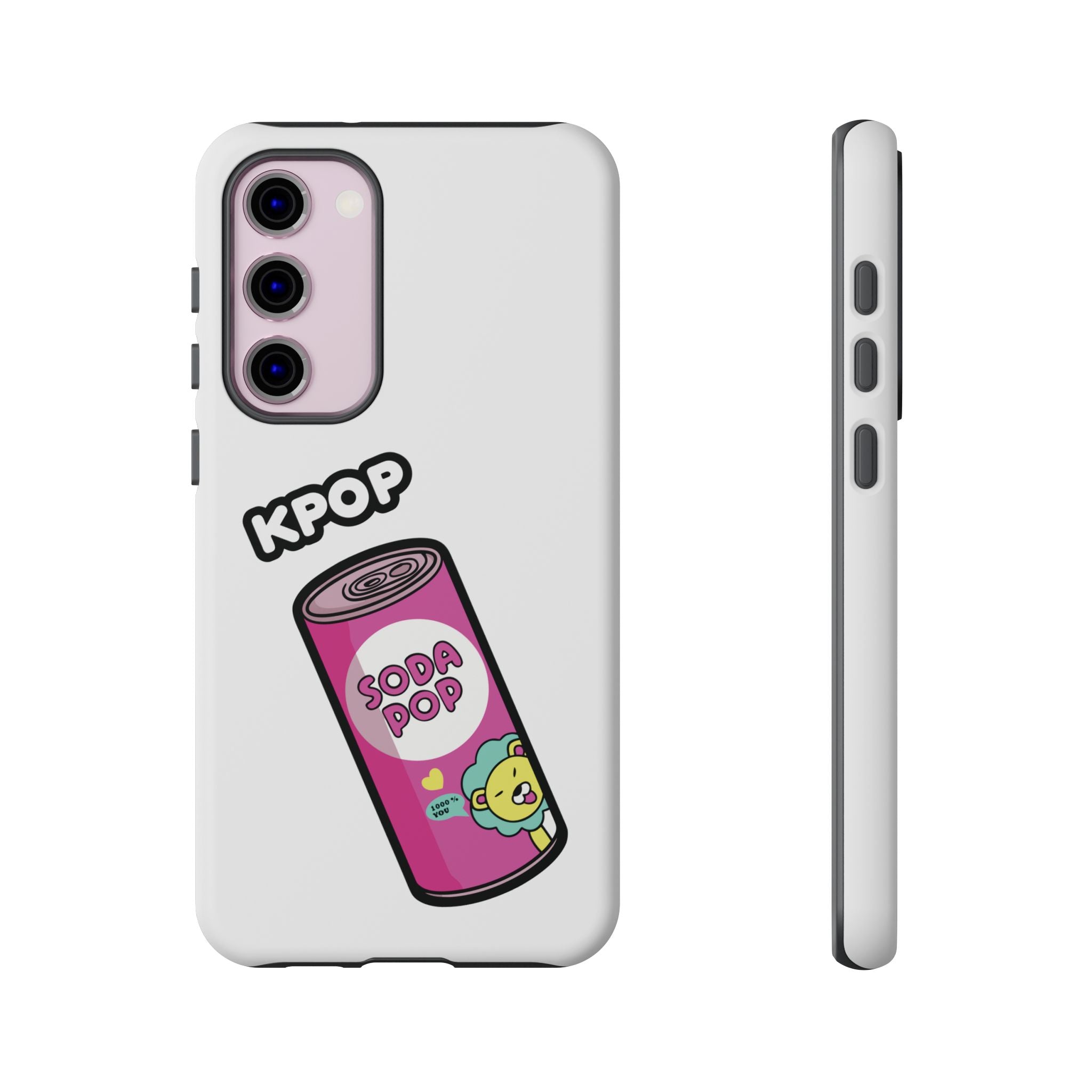 KPOP Style Soda Pop White Smartphone Tough Cases