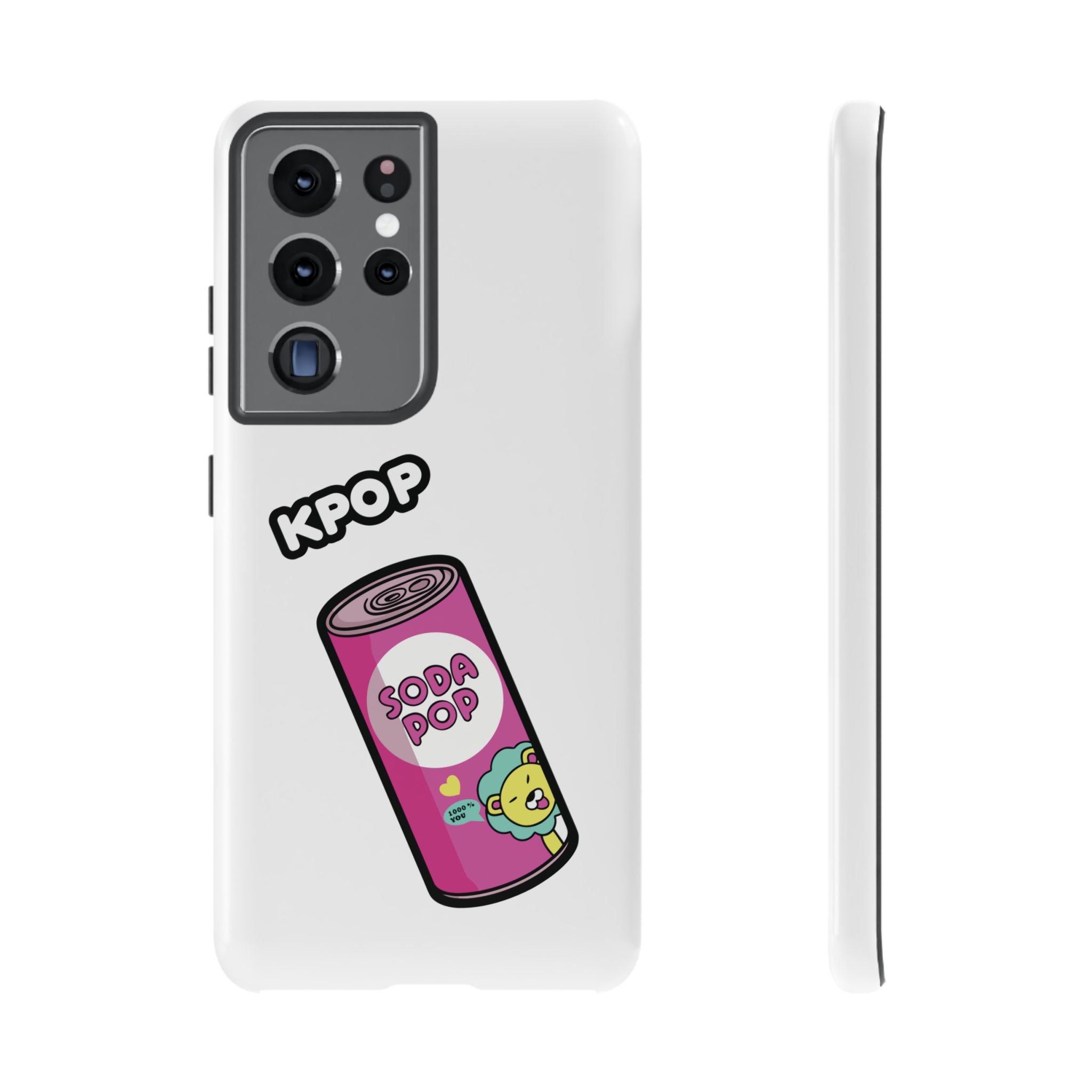 KPOP Style Soda Pop White Smartphone Tough Cases