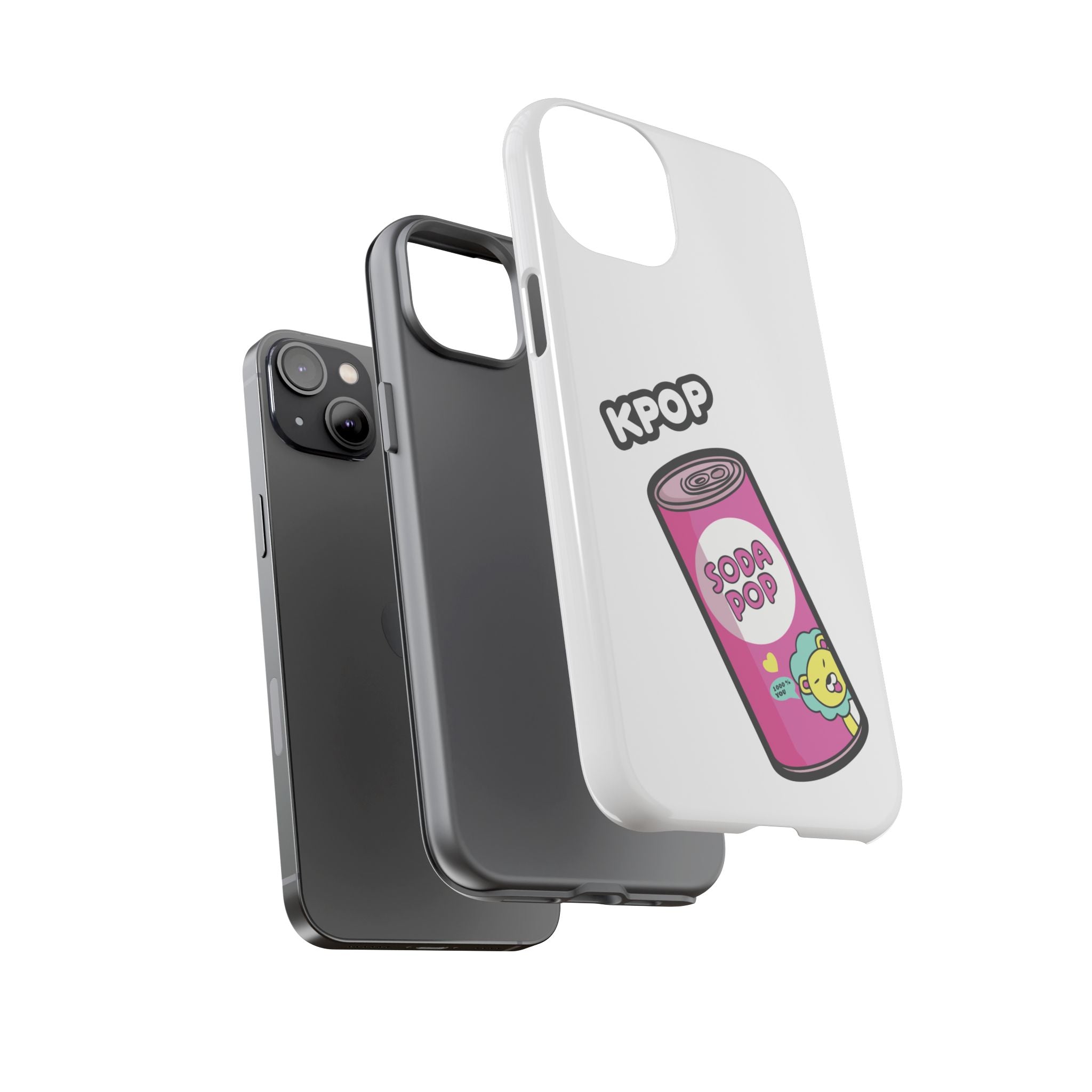 KPOP Style Soda Pop White Smartphone Tough Cases