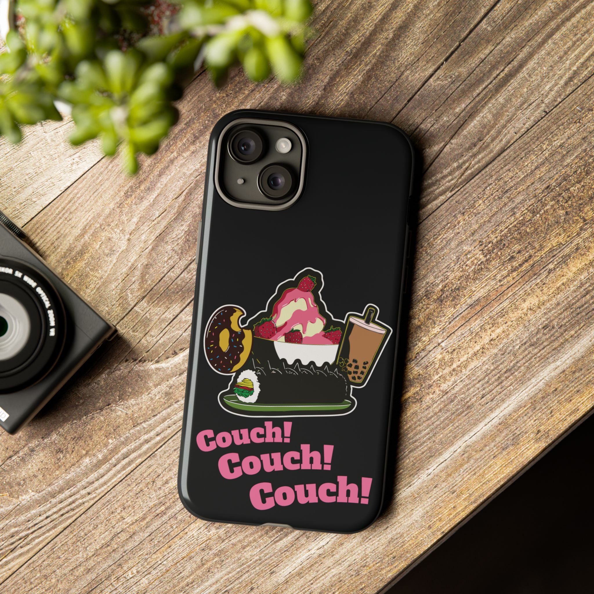 KPOP Style Black Couch Couch Couch Smartphone Tough Cases