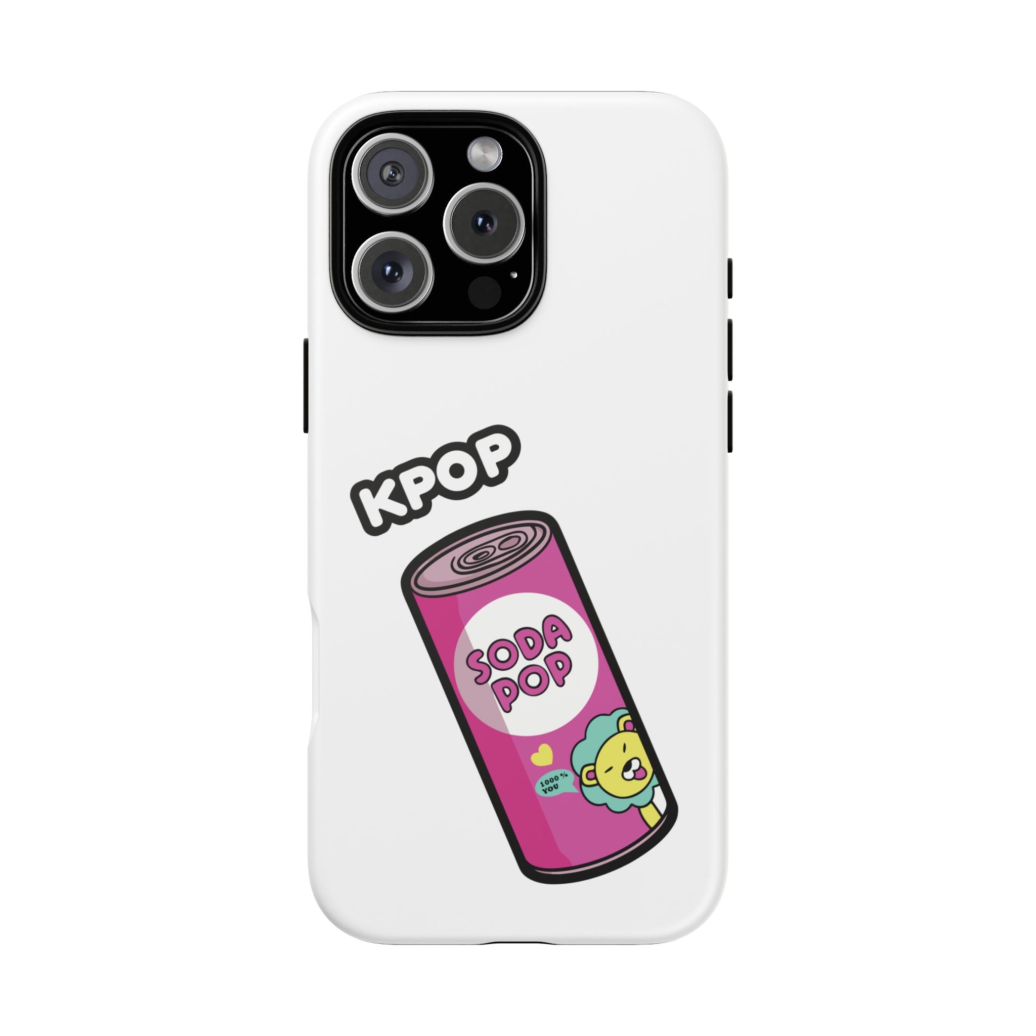 KPOP Style Soda Pop White Smartphone Tough Cases