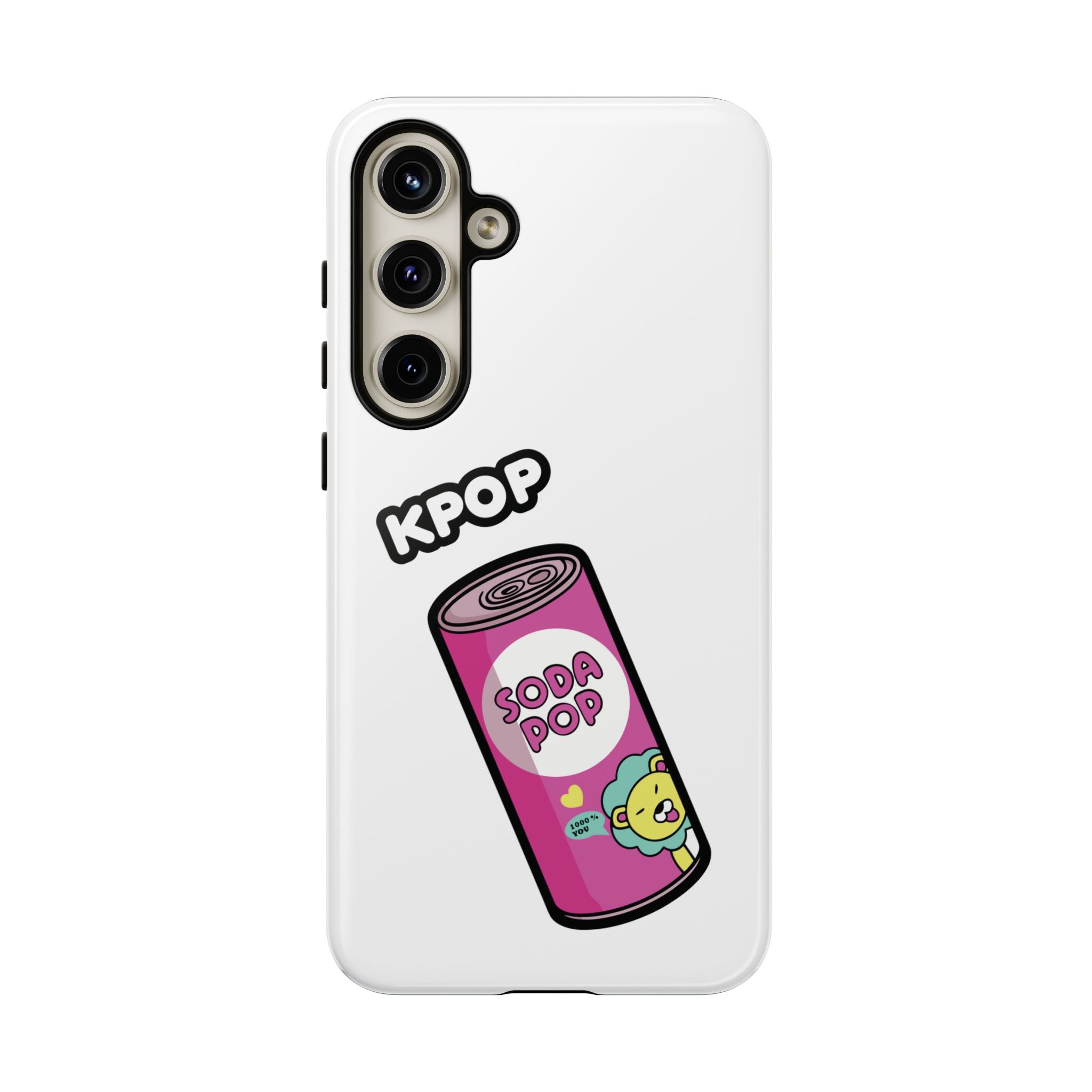 KPOP Style Soda Pop White Smartphone Tough Cases