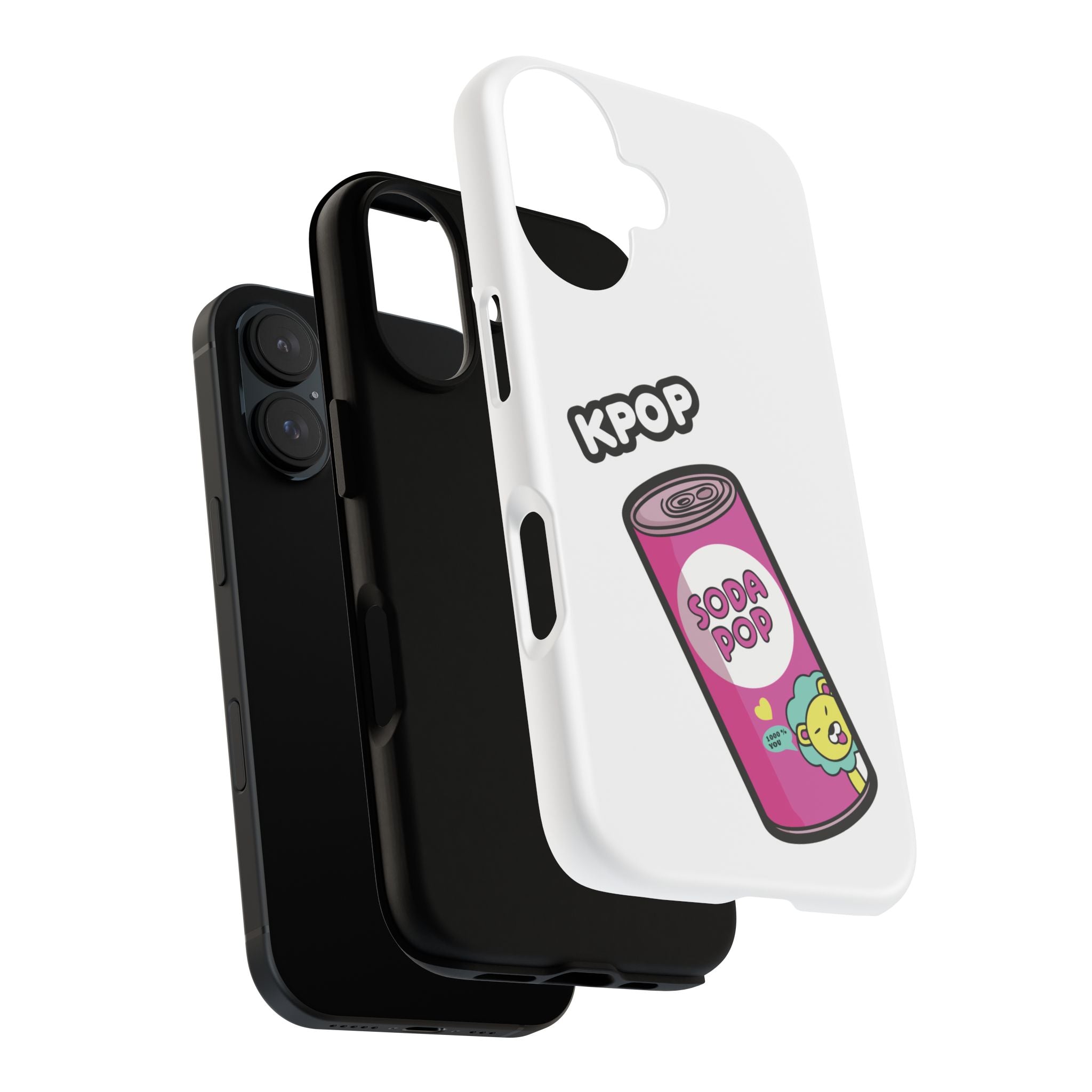 KPOP Style Soda Pop White Smartphone Tough Cases