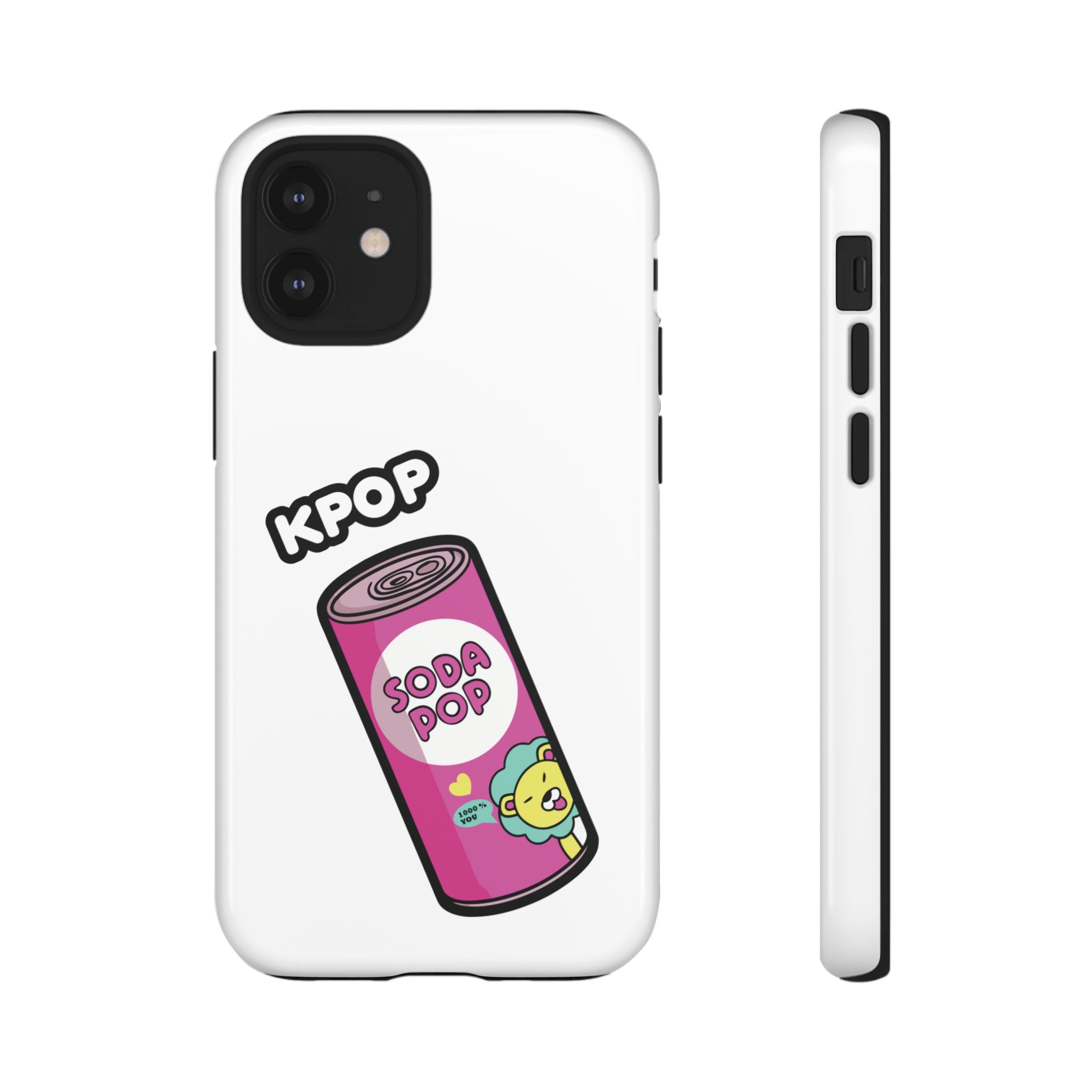 KPOP Style Soda Pop White Smartphone Tough Cases