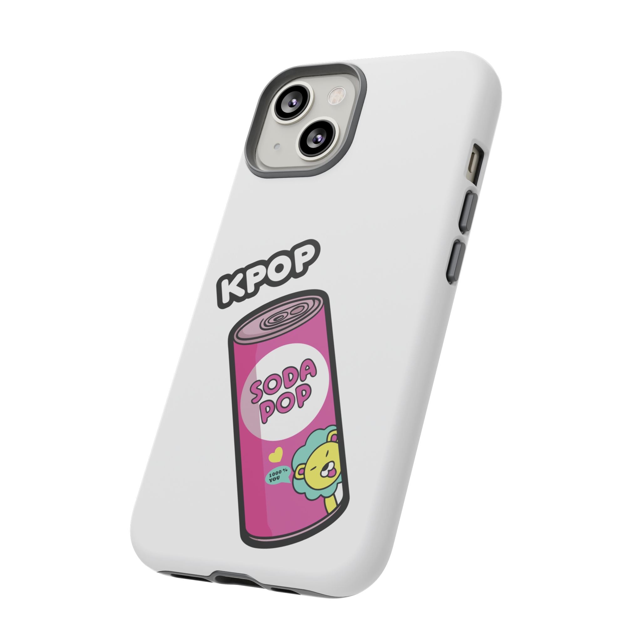 KPOP Style Soda Pop White Smartphone Tough Cases