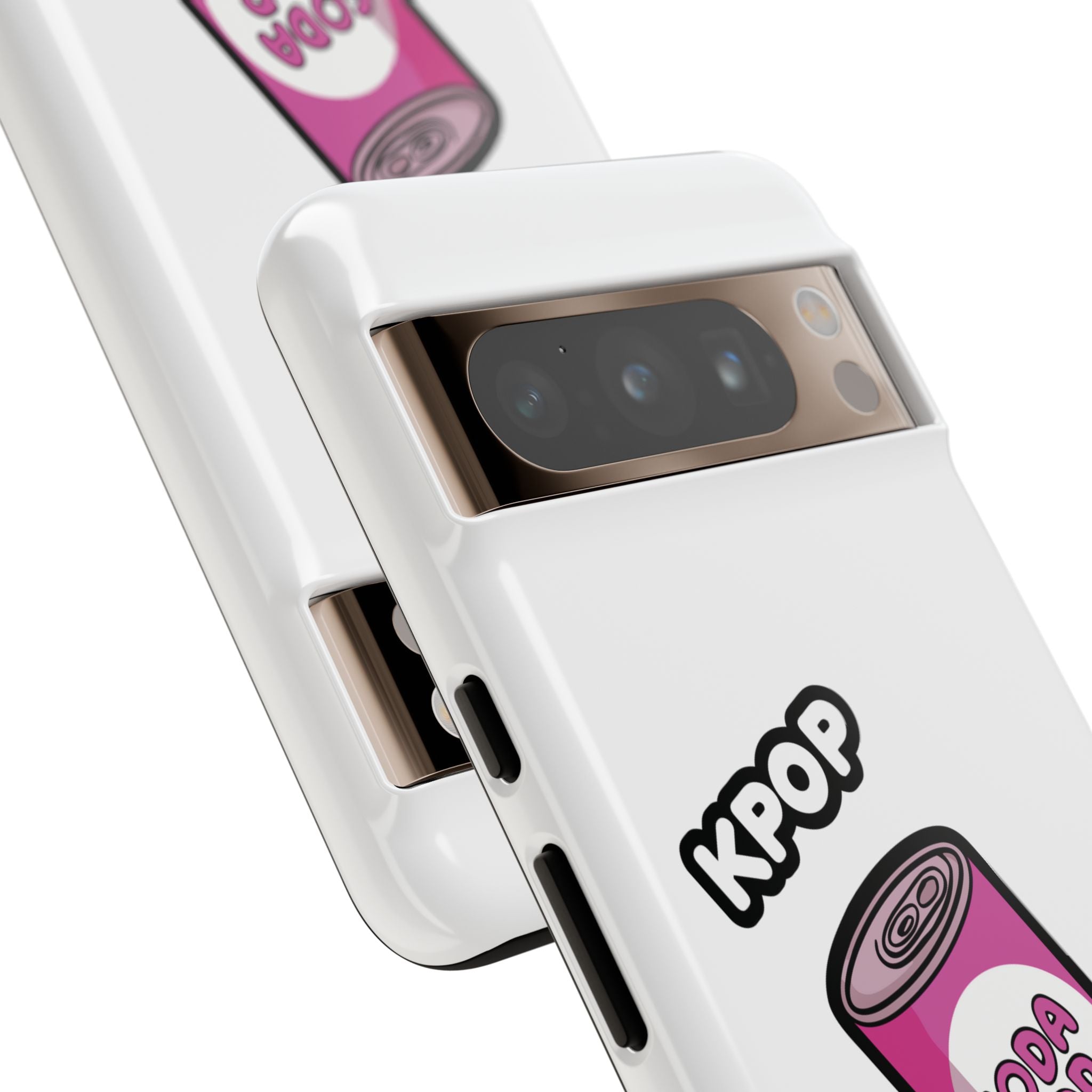 KPOP Style Soda Pop White Smartphone Tough Cases