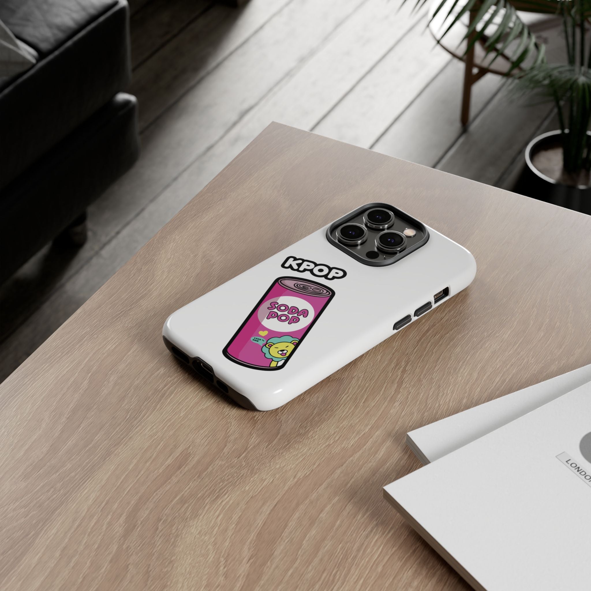 KPOP Style Soda Pop White Smartphone Tough Cases