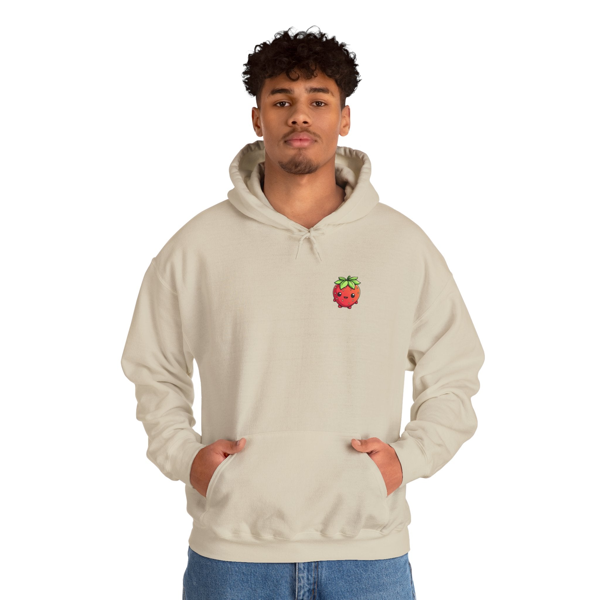 Strawberry / Erdbeer Minimampf Style Unisex Heavy Blend™ Hooded Sweatshirt