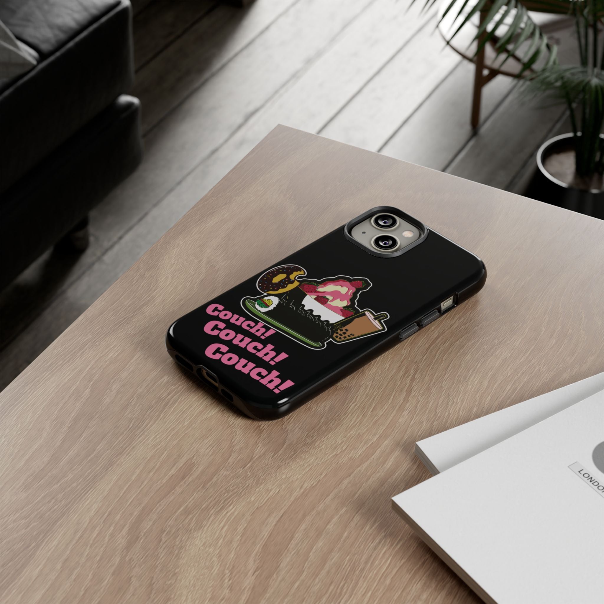 KPOP Style Black Couch Couch Couch Smartphone Tough Cases