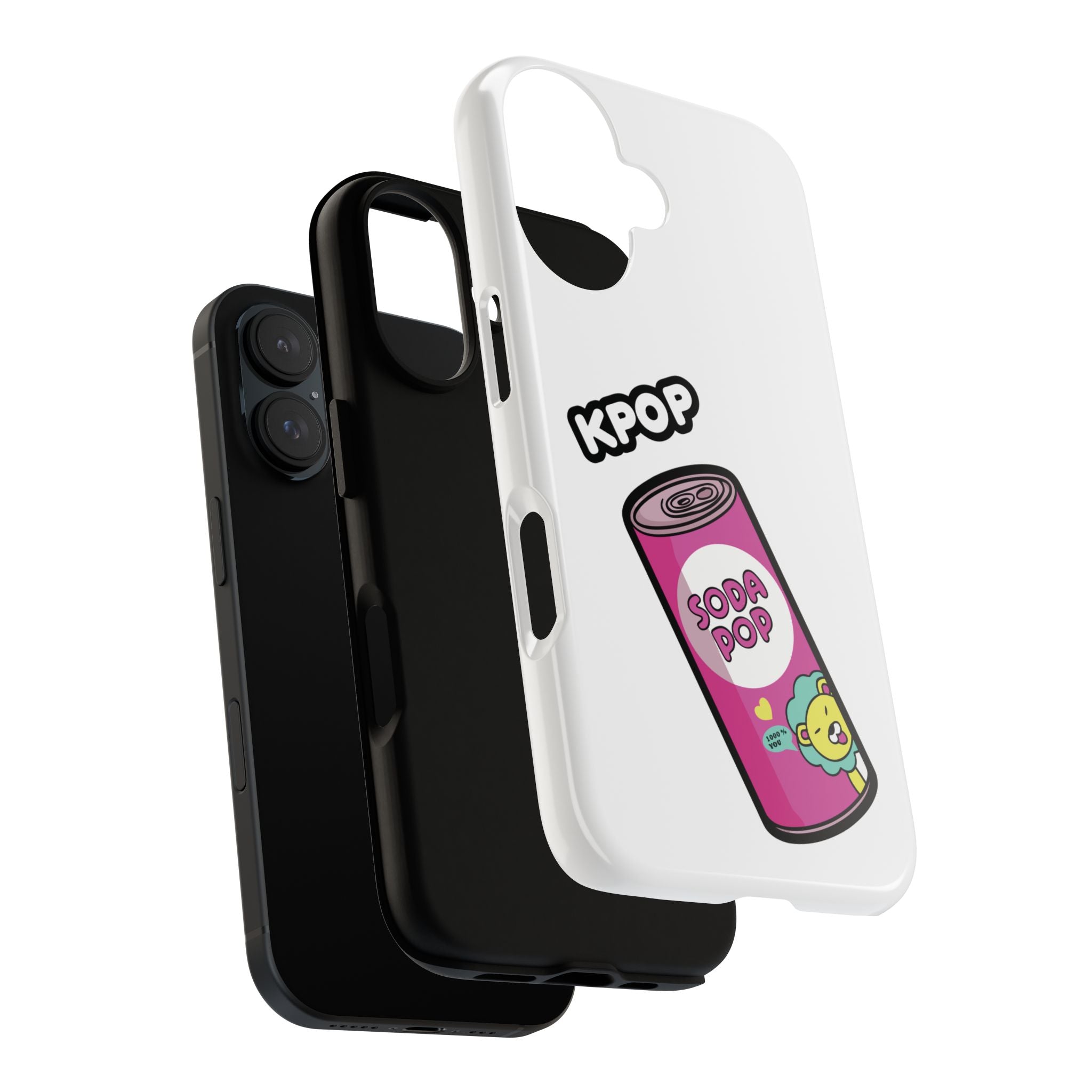 KPOP Style Soda Pop White Smartphone Tough Cases