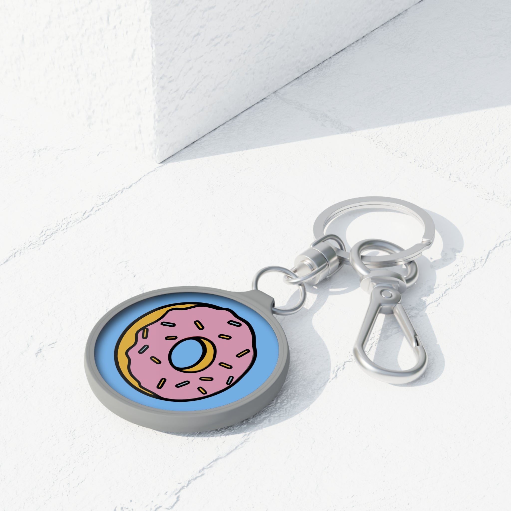 Donut Style Keyring Tag / Keyring
