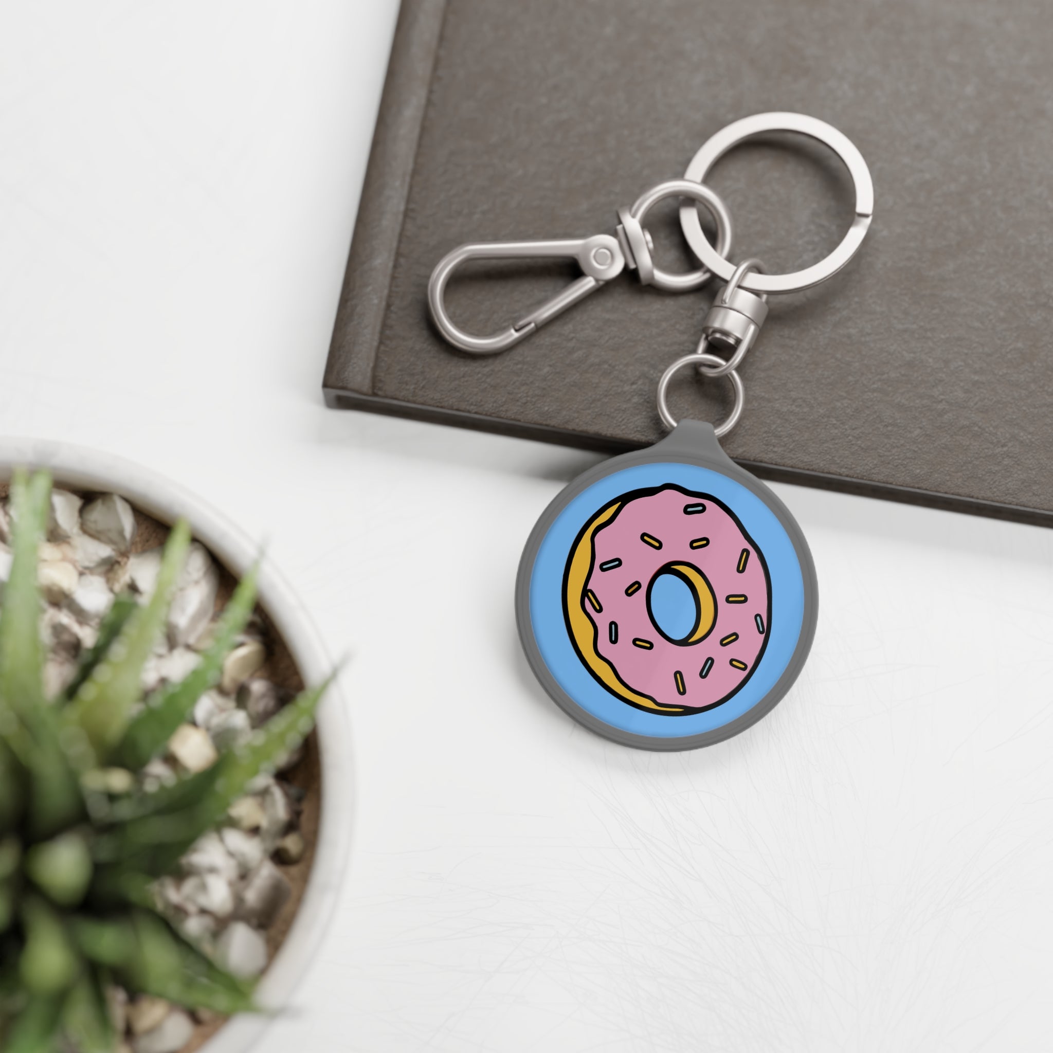 Donut Style Keyring Tag / Keyring