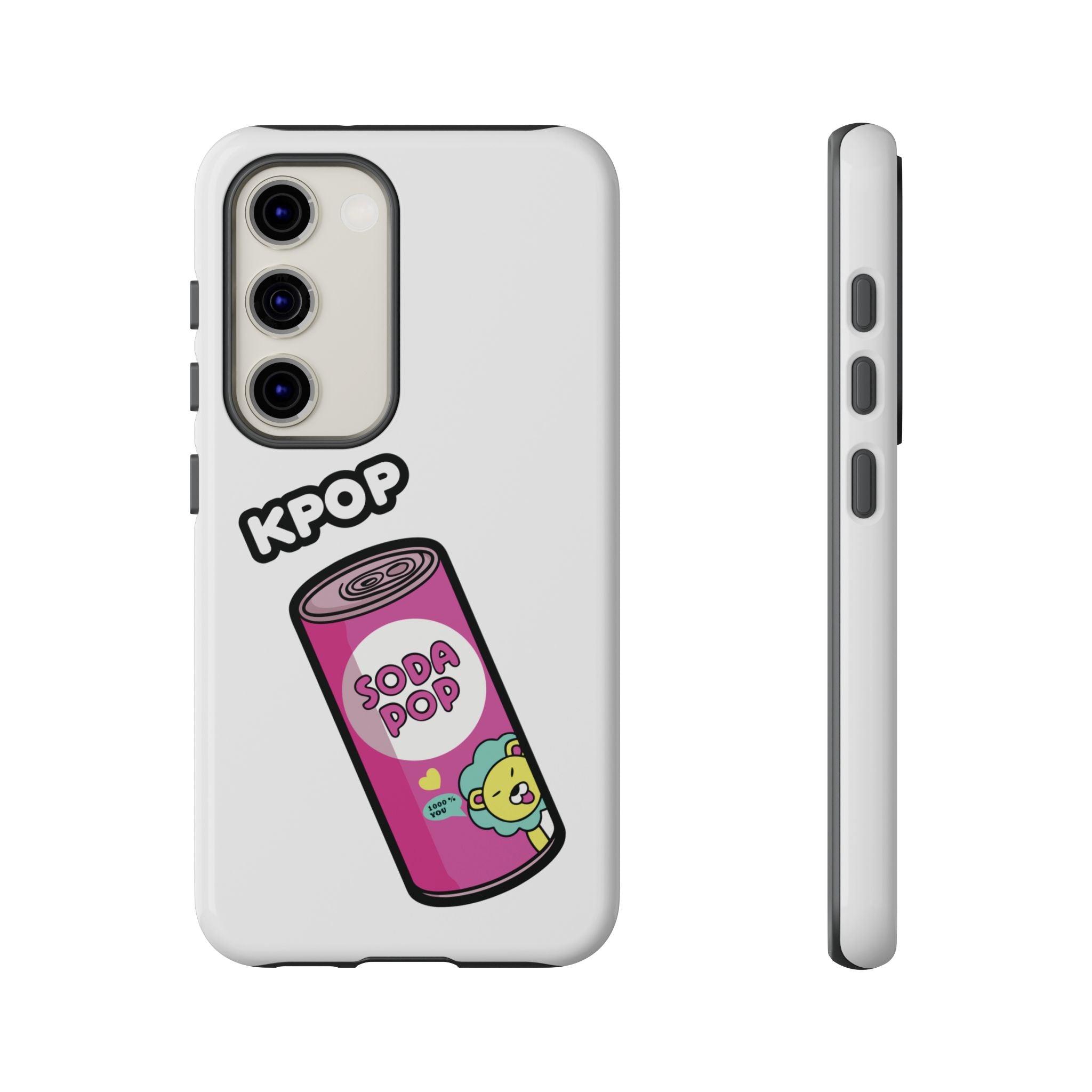 KPOP Style Soda Pop White Smartphone Tough Cases