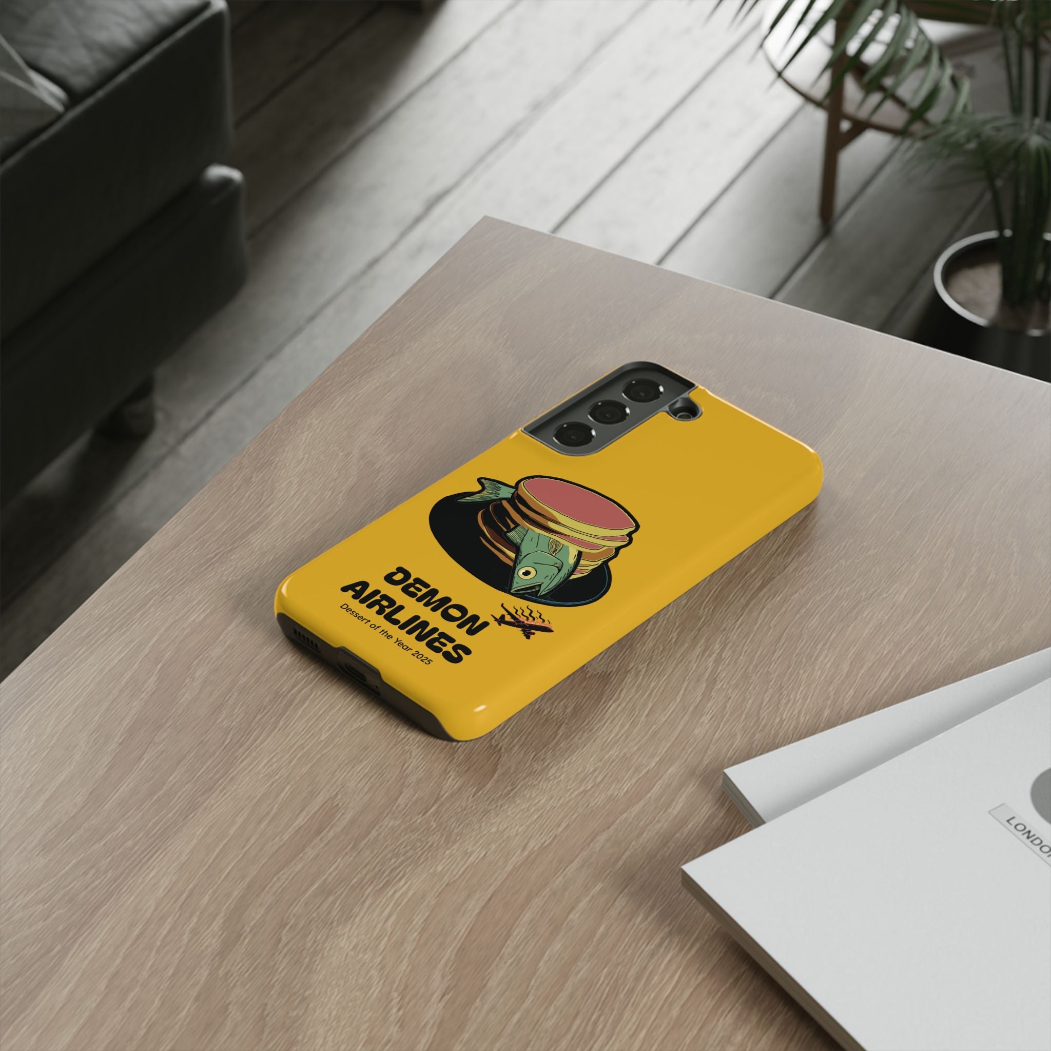 KPOP Style Fish Pancakes Yellow Smartphone Tough Cases