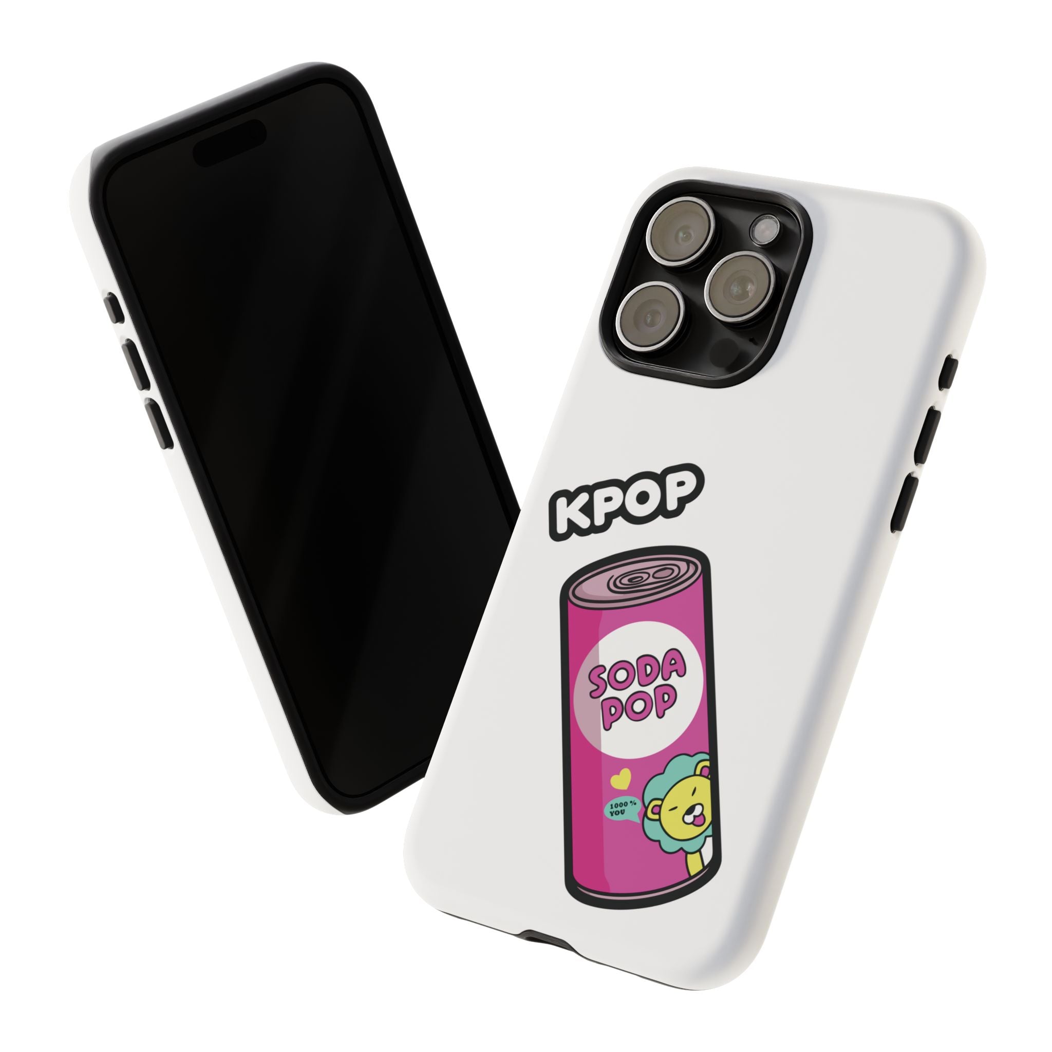 KPOP Style Soda Pop White Smartphone Tough Cases