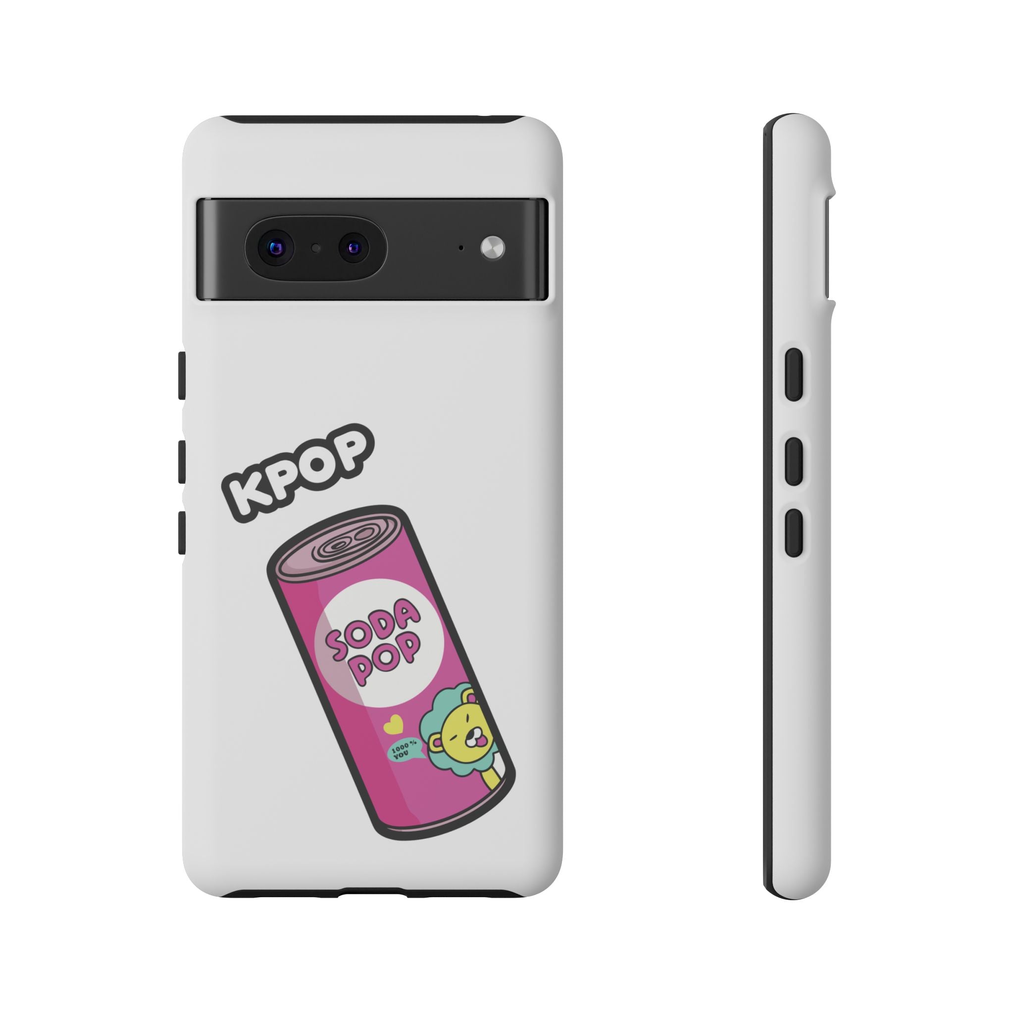 KPOP Style Soda Pop White Smartphone Tough Cases