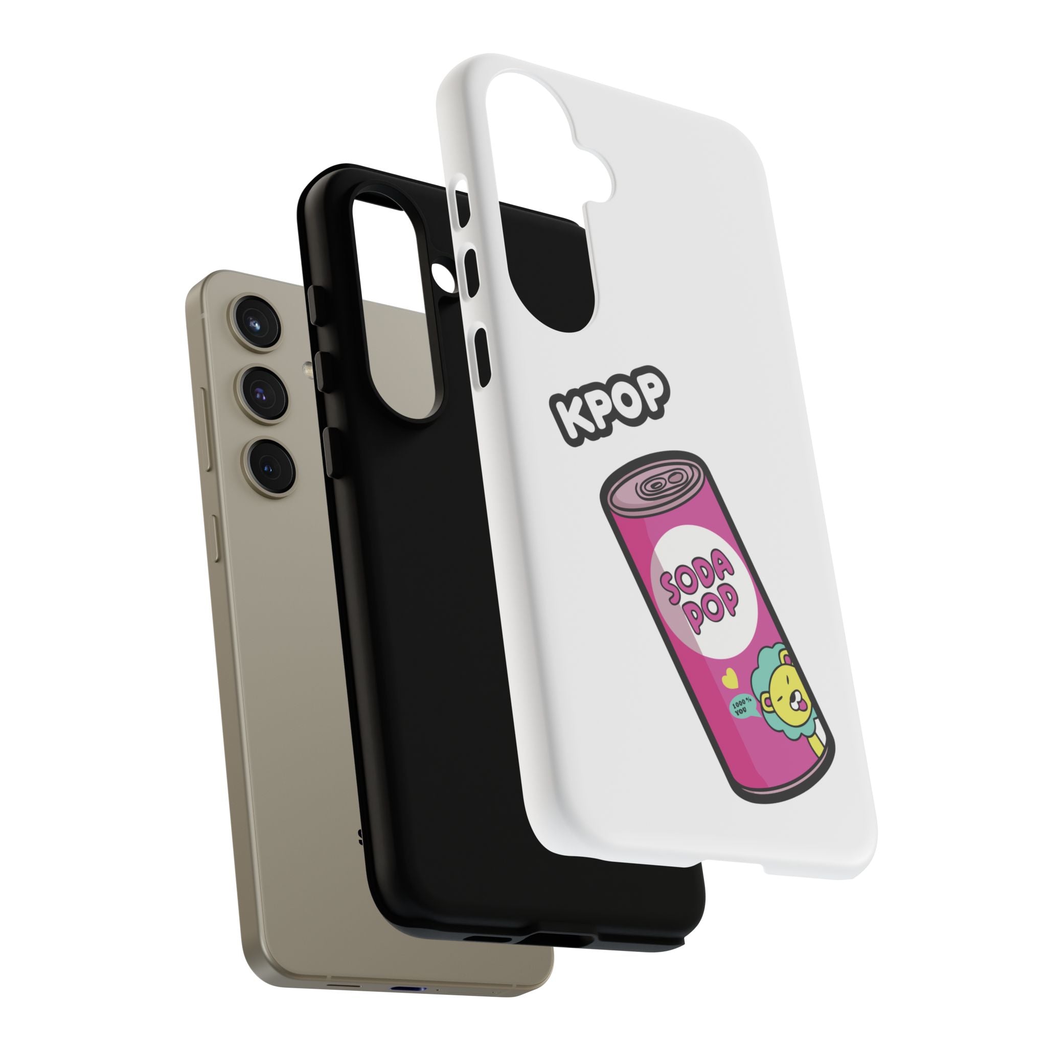 KPOP Style Soda Pop White Smartphone Tough Cases