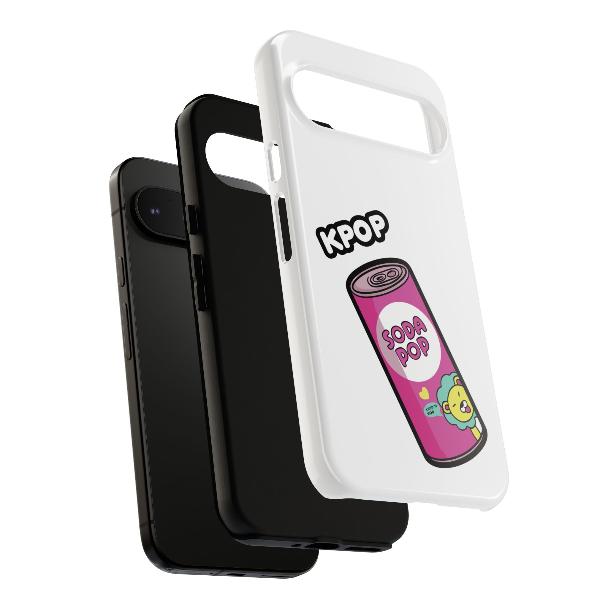 KPOP Style Soda Pop White Smartphone Tough Cases