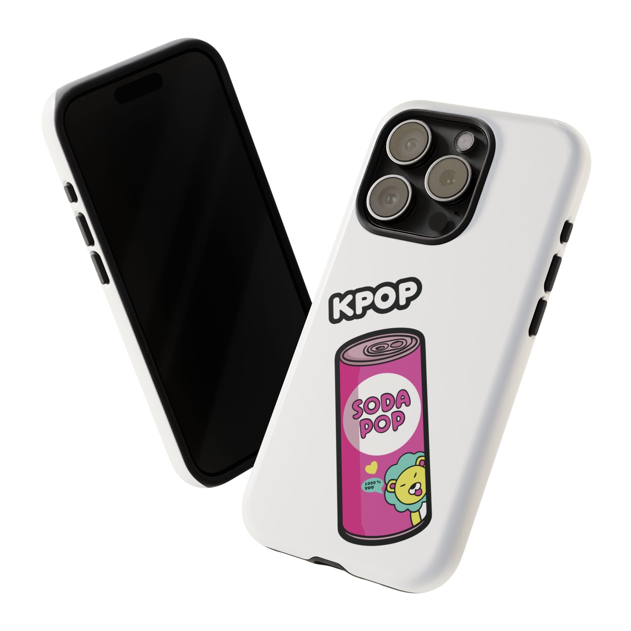 KPOP Style Soda Pop White Smartphone Tough Cases