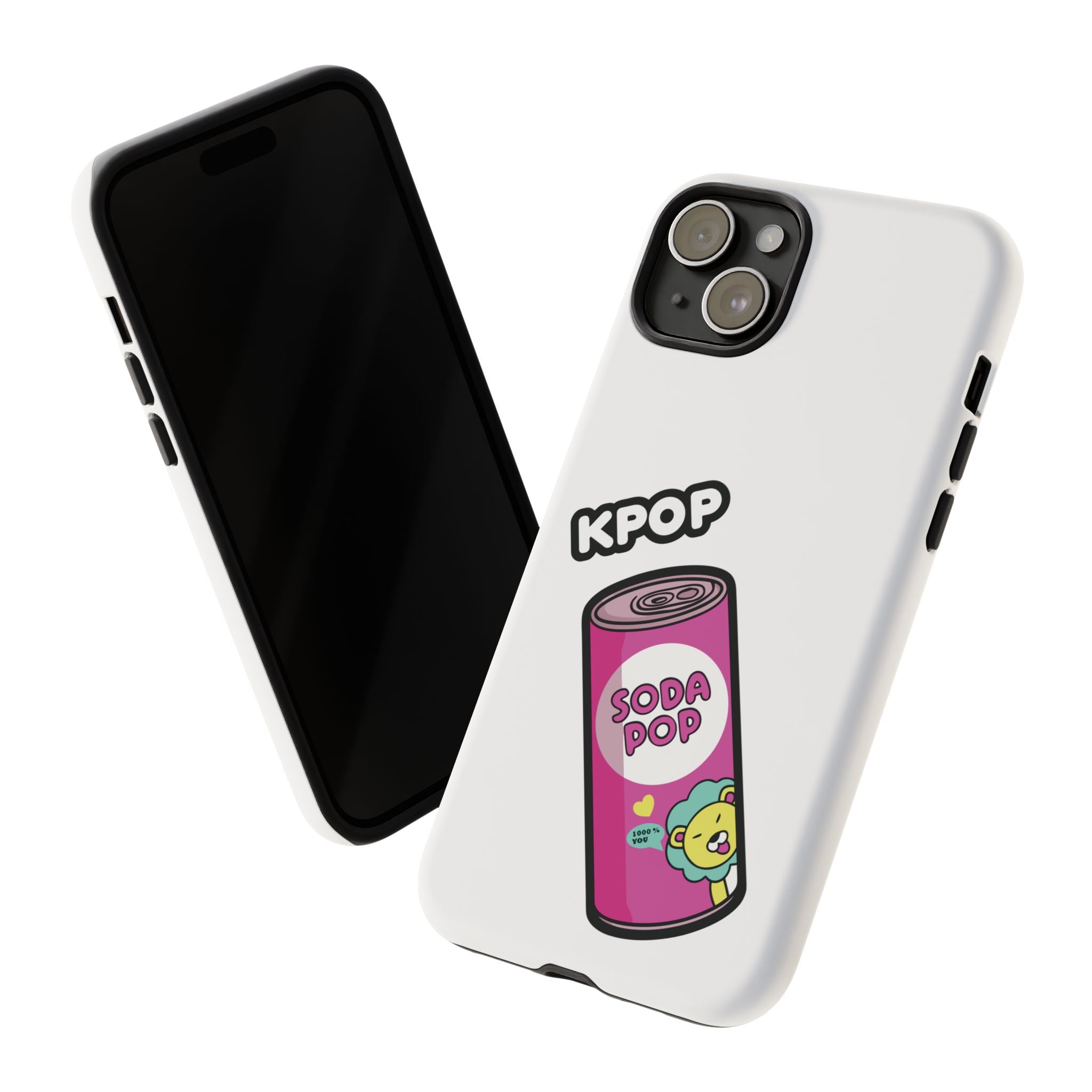 KPOP Style Soda Pop White Smartphone Tough Cases