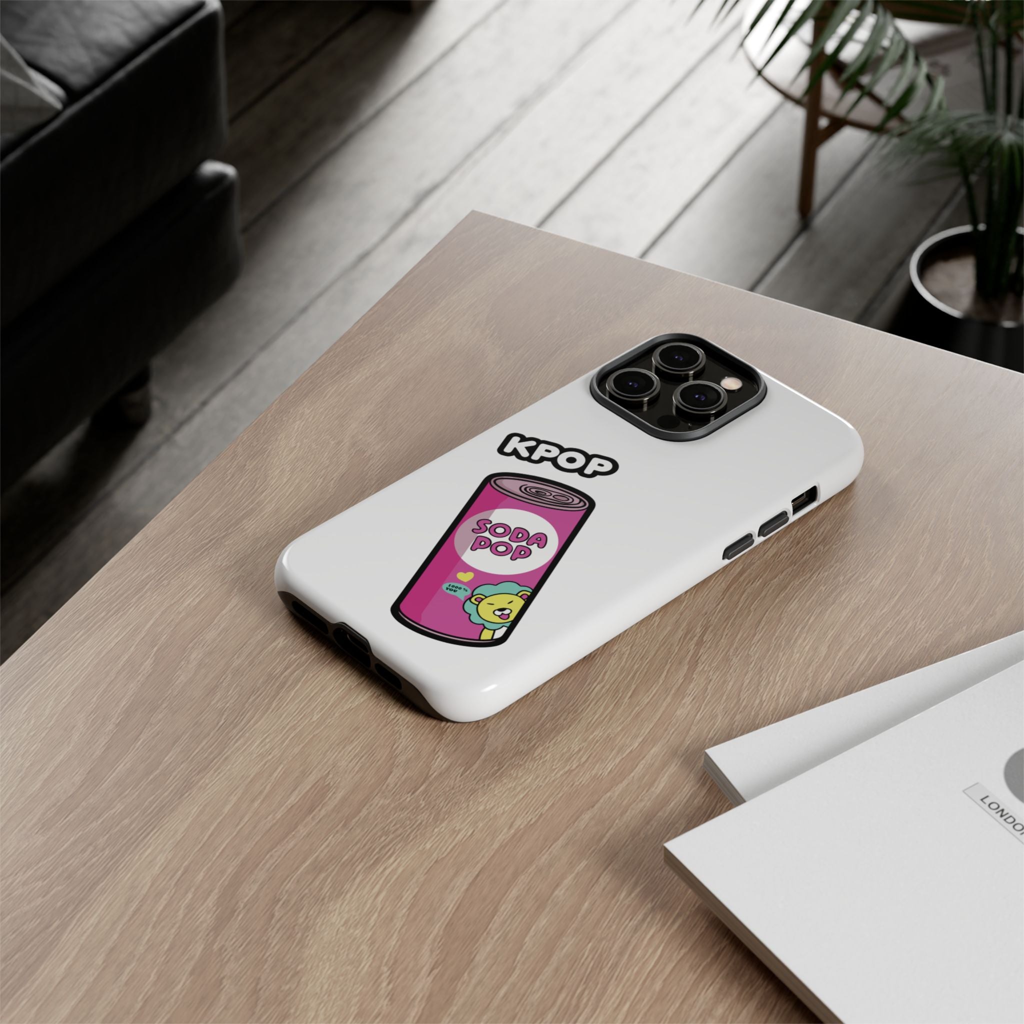 KPOP Style Soda Pop White Smartphone Tough Cases