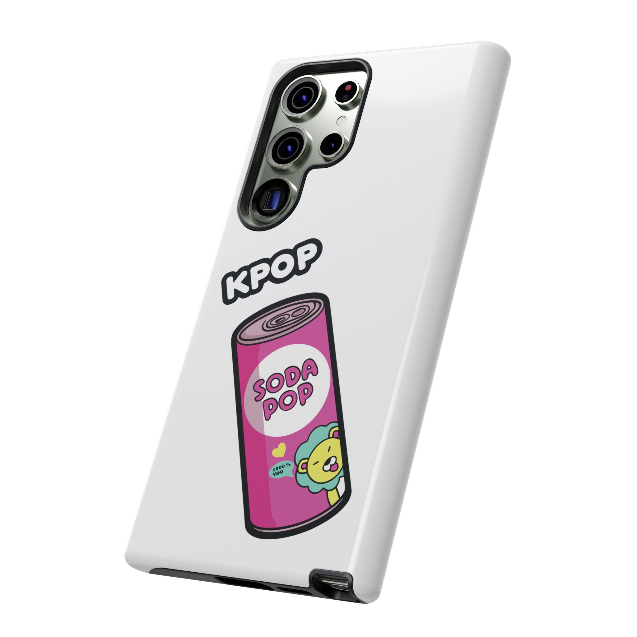 KPOP Style Soda Pop White Smartphone Tough Cases