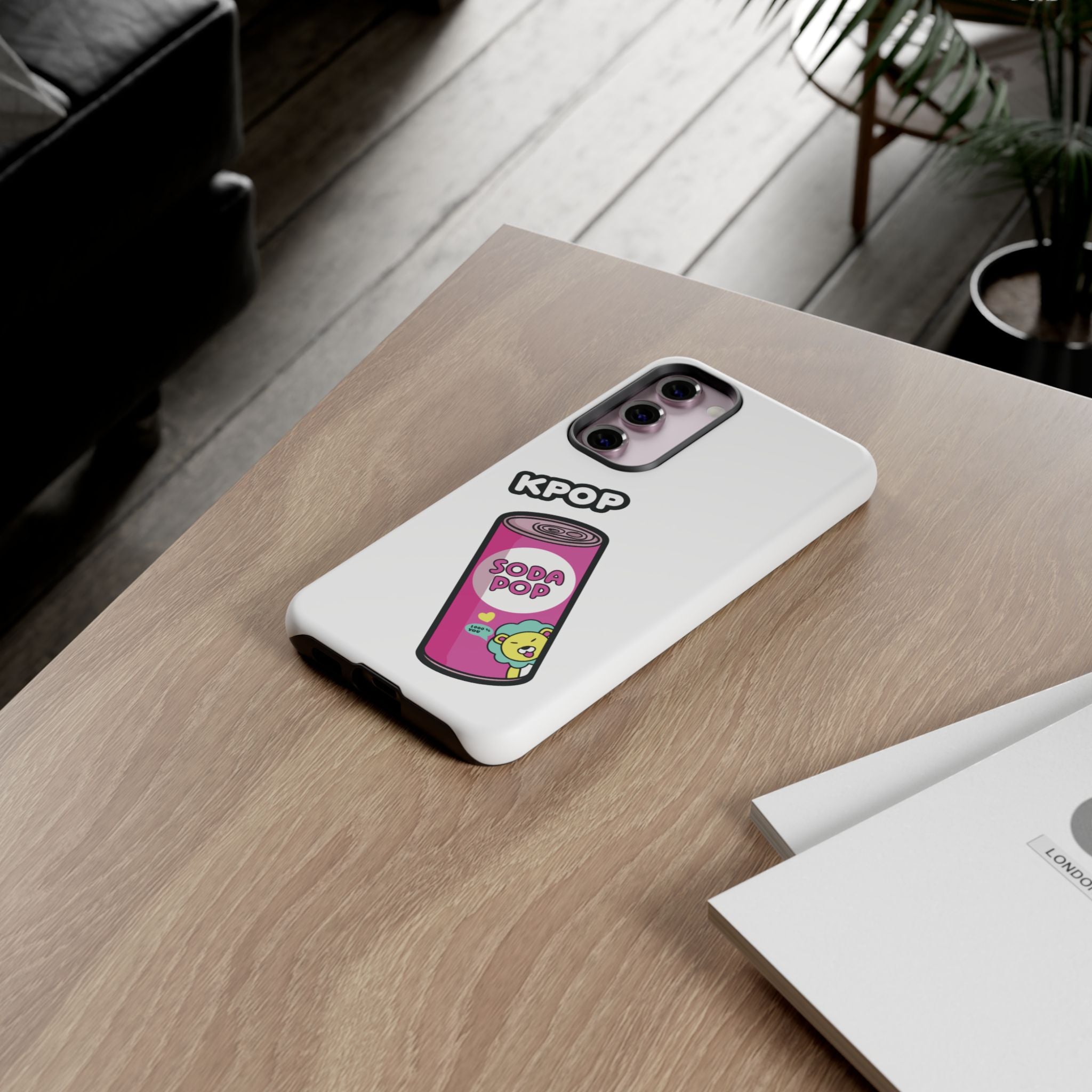 KPOP Style Soda Pop White Smartphone Tough Cases